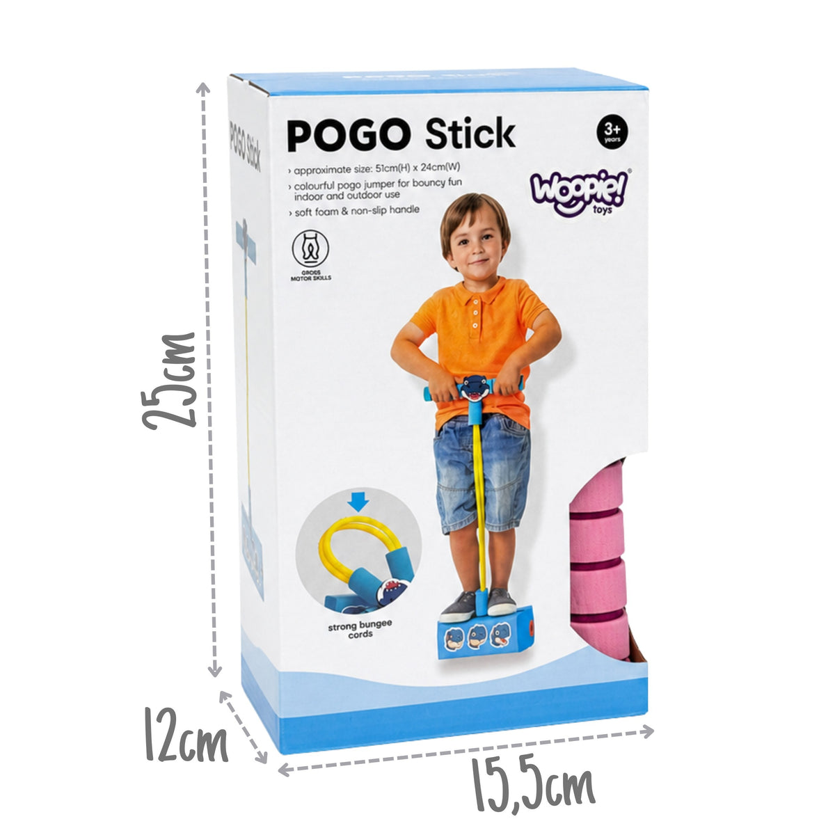 Woopie Foam Pogo Jumper pre deti na skákanie Squeaking Balance Training