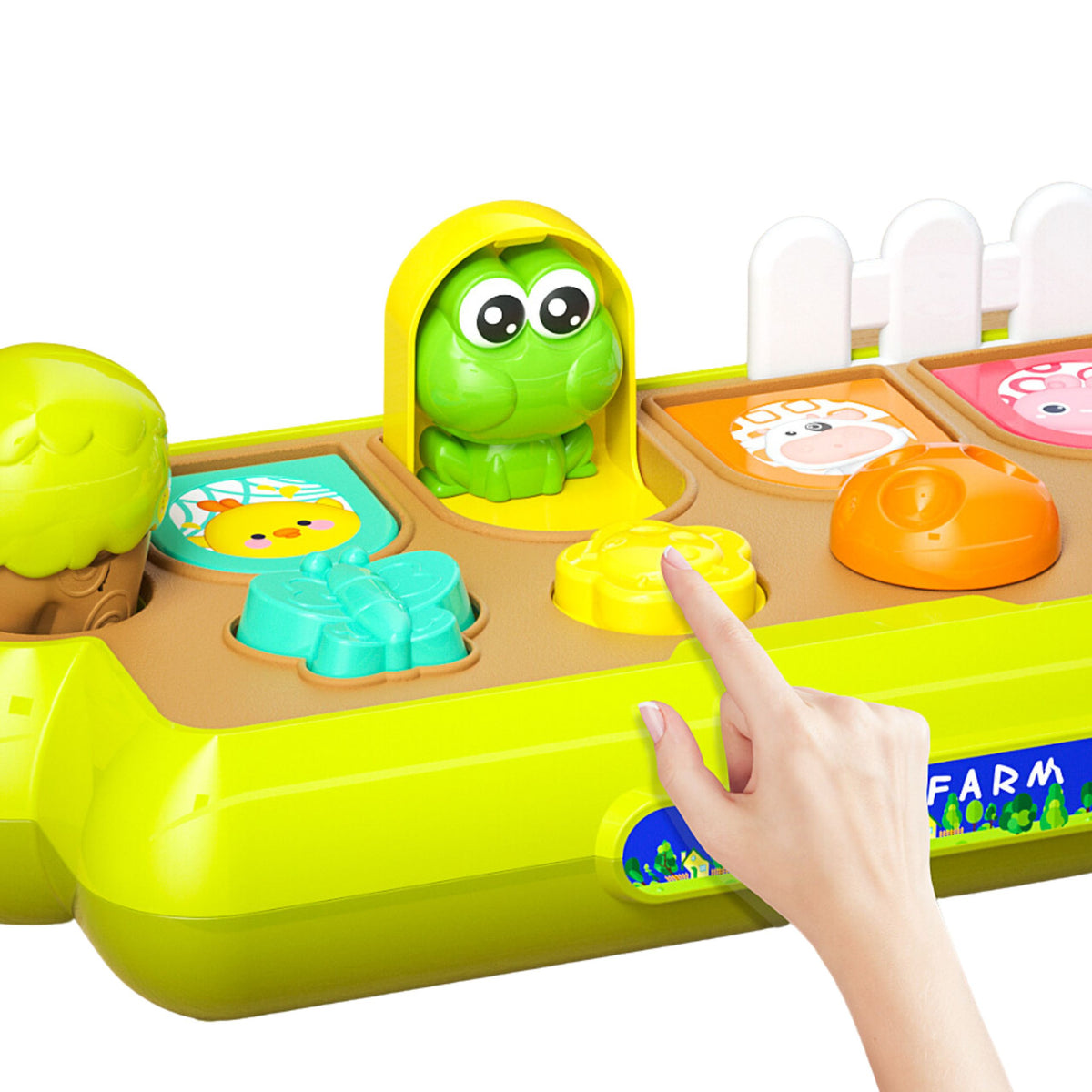 Woopie Bébé Jouet Éducatif Pop-up Animaux Happy Farm