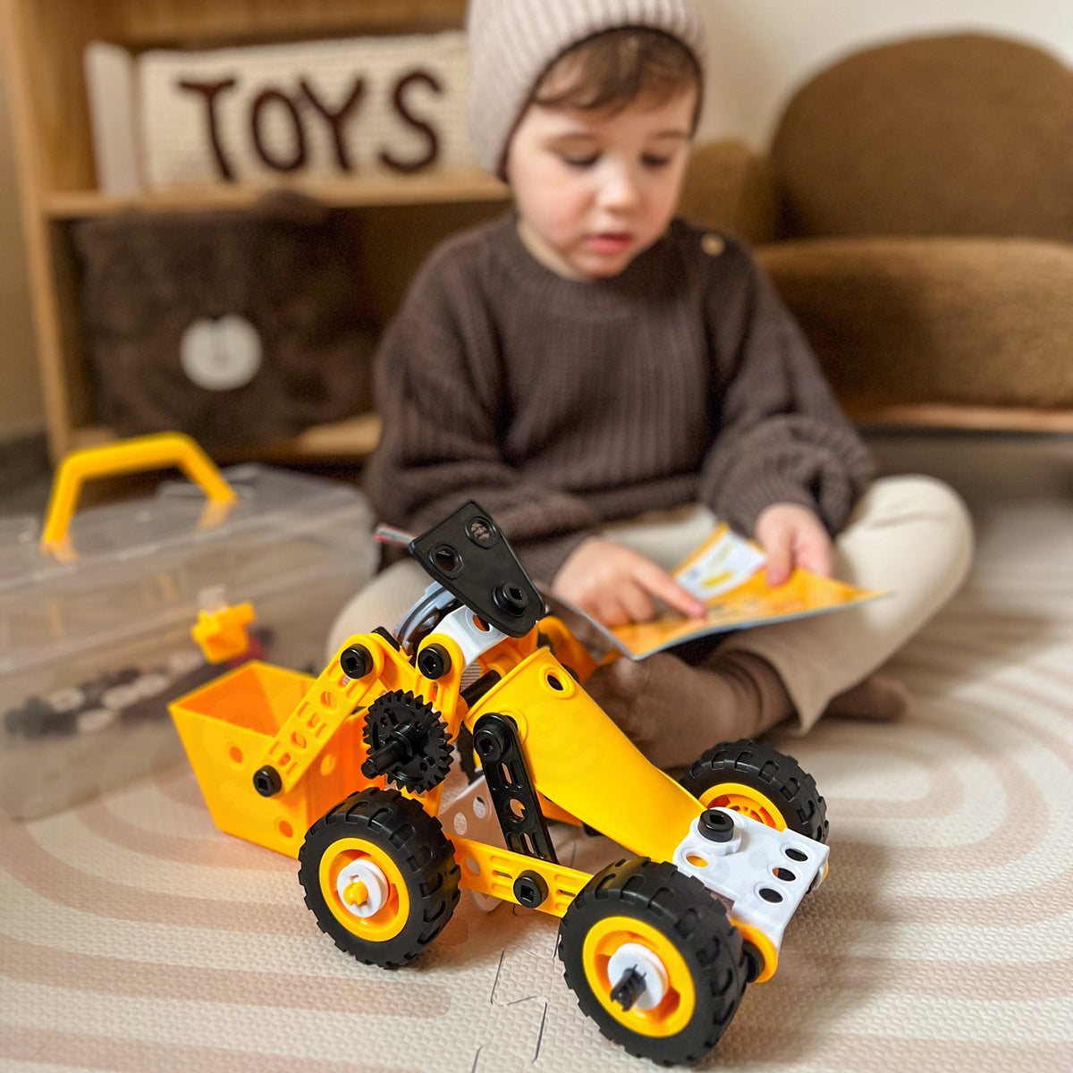 Woopie Vehicles 8-i-1 konstruktionsset Steam Bricks