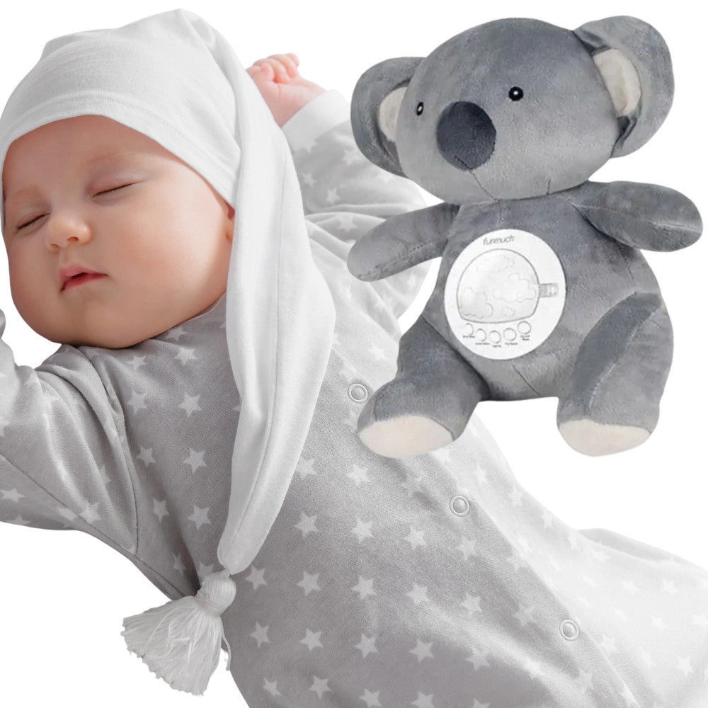 Woopie Baby Polar Bear Пухкава играчка с проектор и успокояващи звуци 15 мелодии