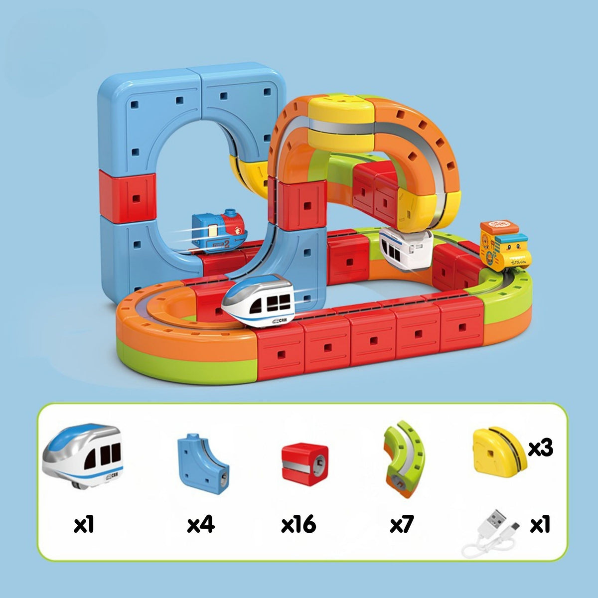 Woopie Magic Cube Klocki konstrukcyjne Antygrawitacyjny tor magnetyczny 32 szt.