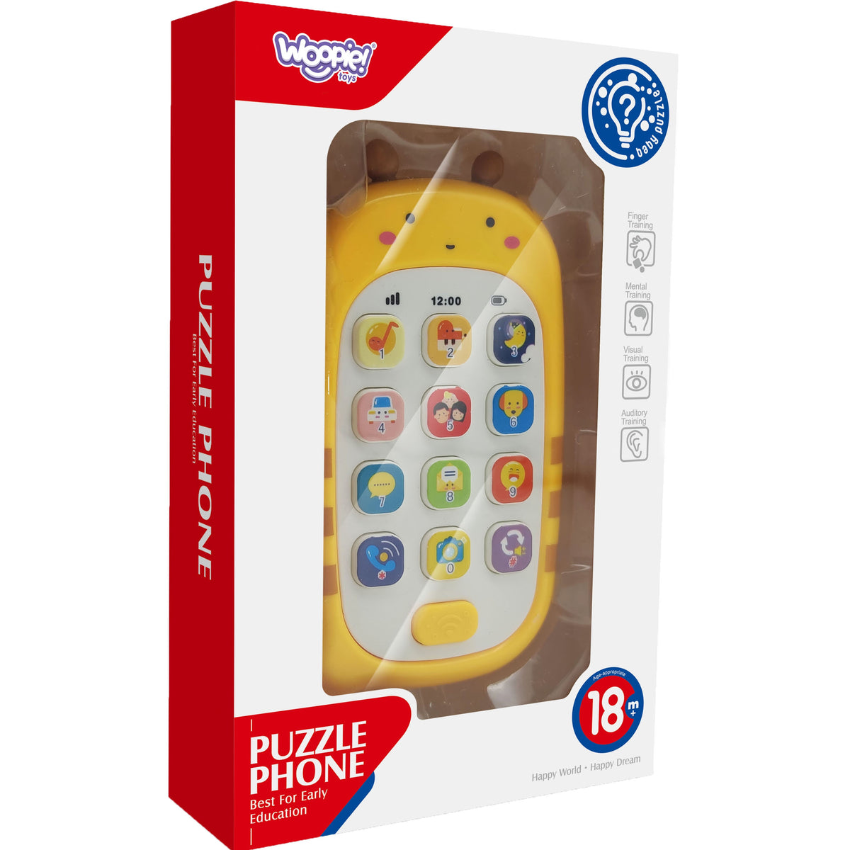 Telefone interativo Woopie Baby com sons