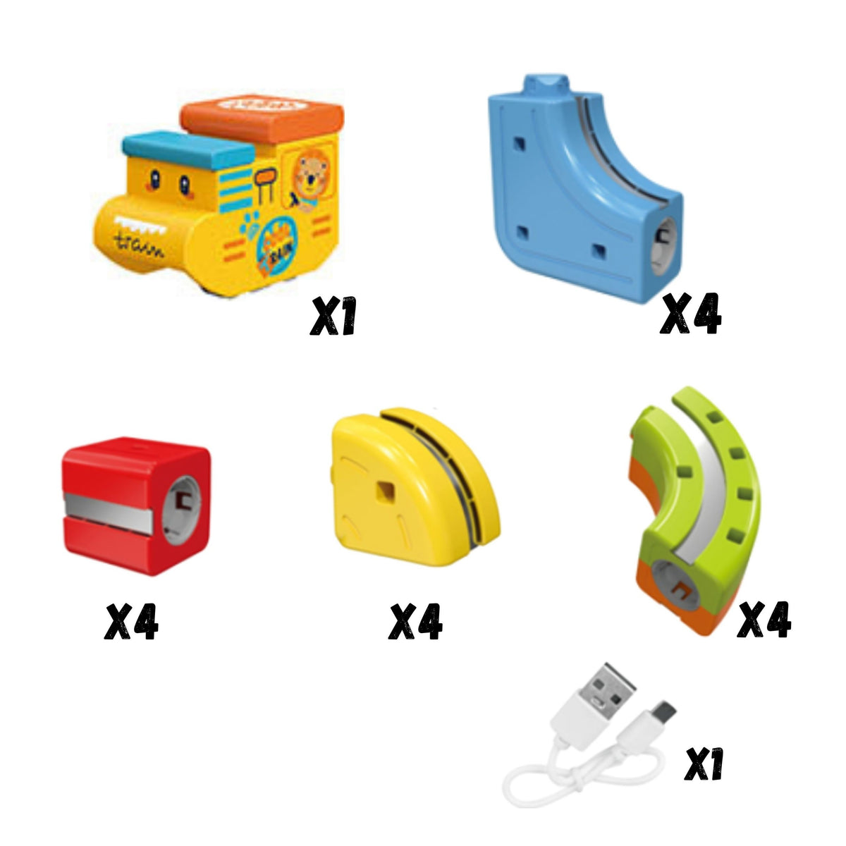 Woopie Magic Cube Train Stavebné bloky Antigravitačná magnetická dráha 18 ks.