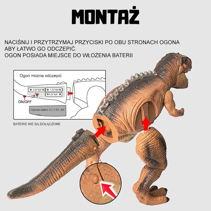 Woopie Dinosauro Robot RC telecomandato T-rex