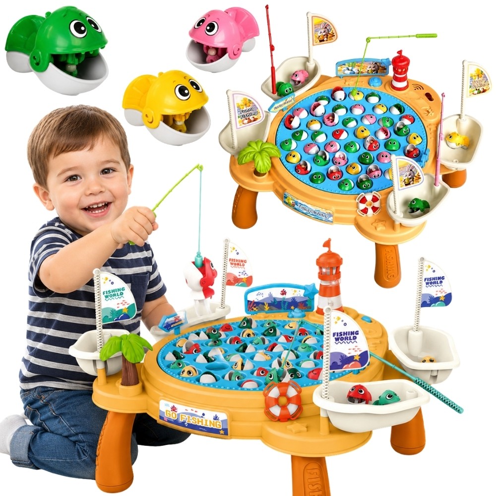 Woopie Интерактивна игра с магнитна пиратска риболовна маса