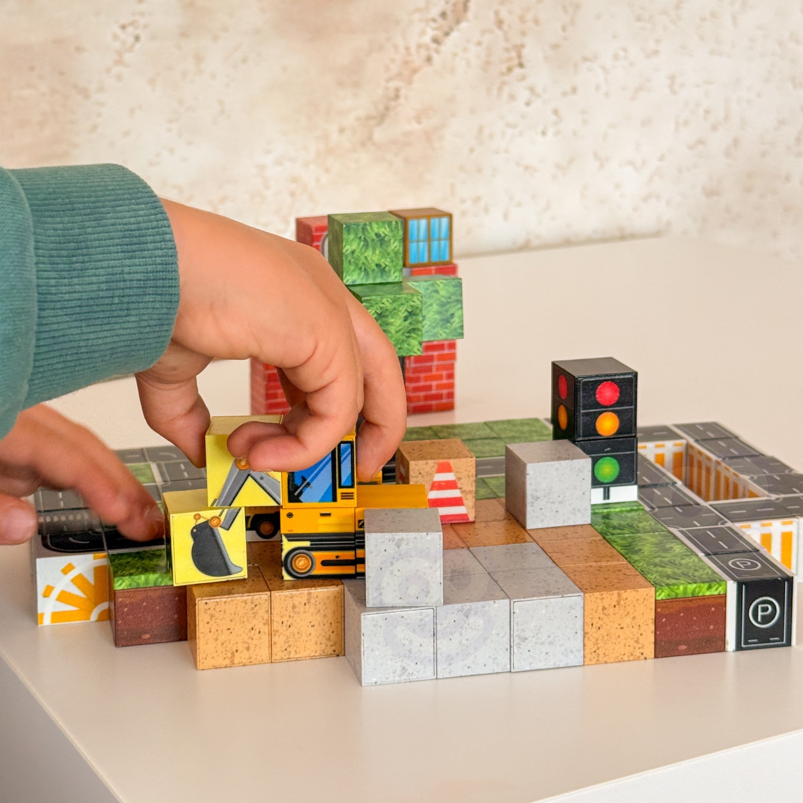 Woopie Magnetiske Byggeklodser Byggeplads 115 Stk.