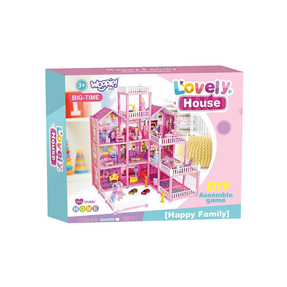 Woopie Mega Villa Puppenhaus Lovely House 194 Teile.