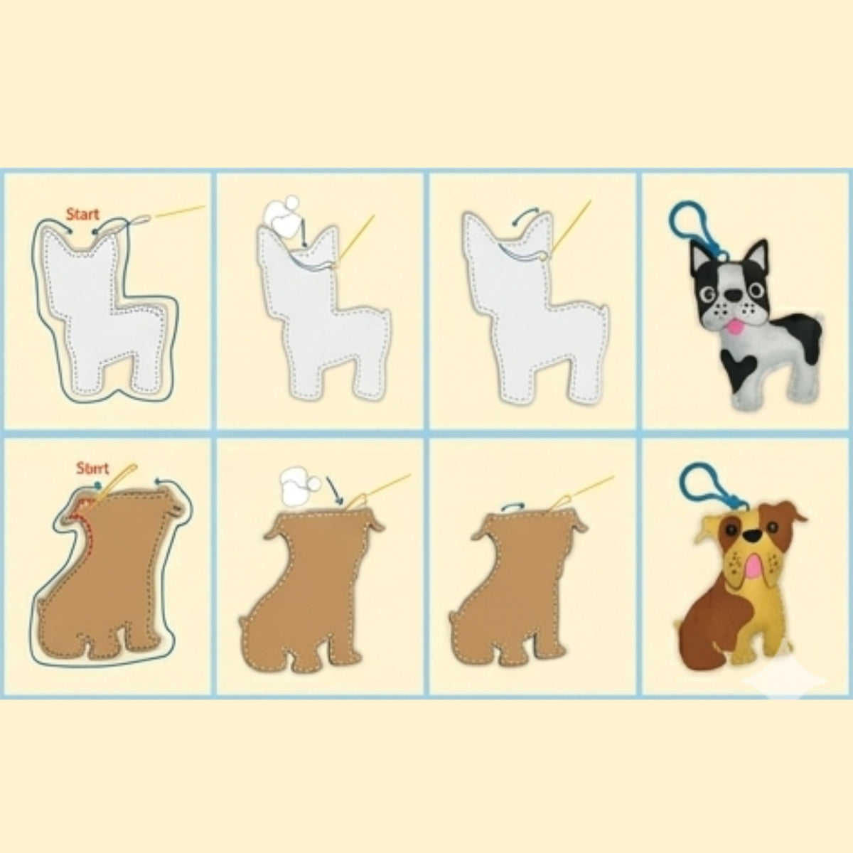 Woopie Diy Nyckelring Sy Kit för barn