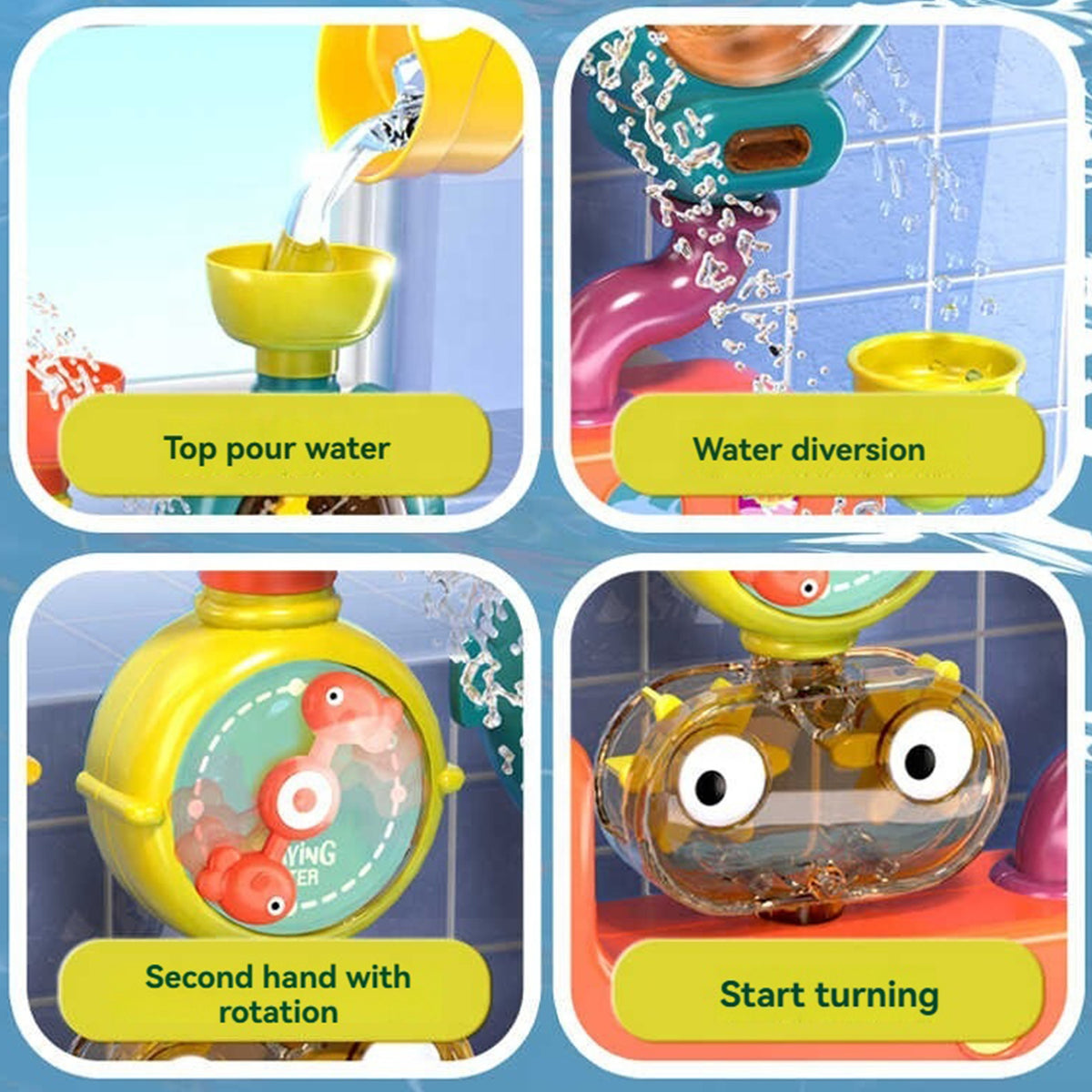 Woopie Baby Bath Zabawka Kran Fontanna prysznicowa Kaczka przelewowa