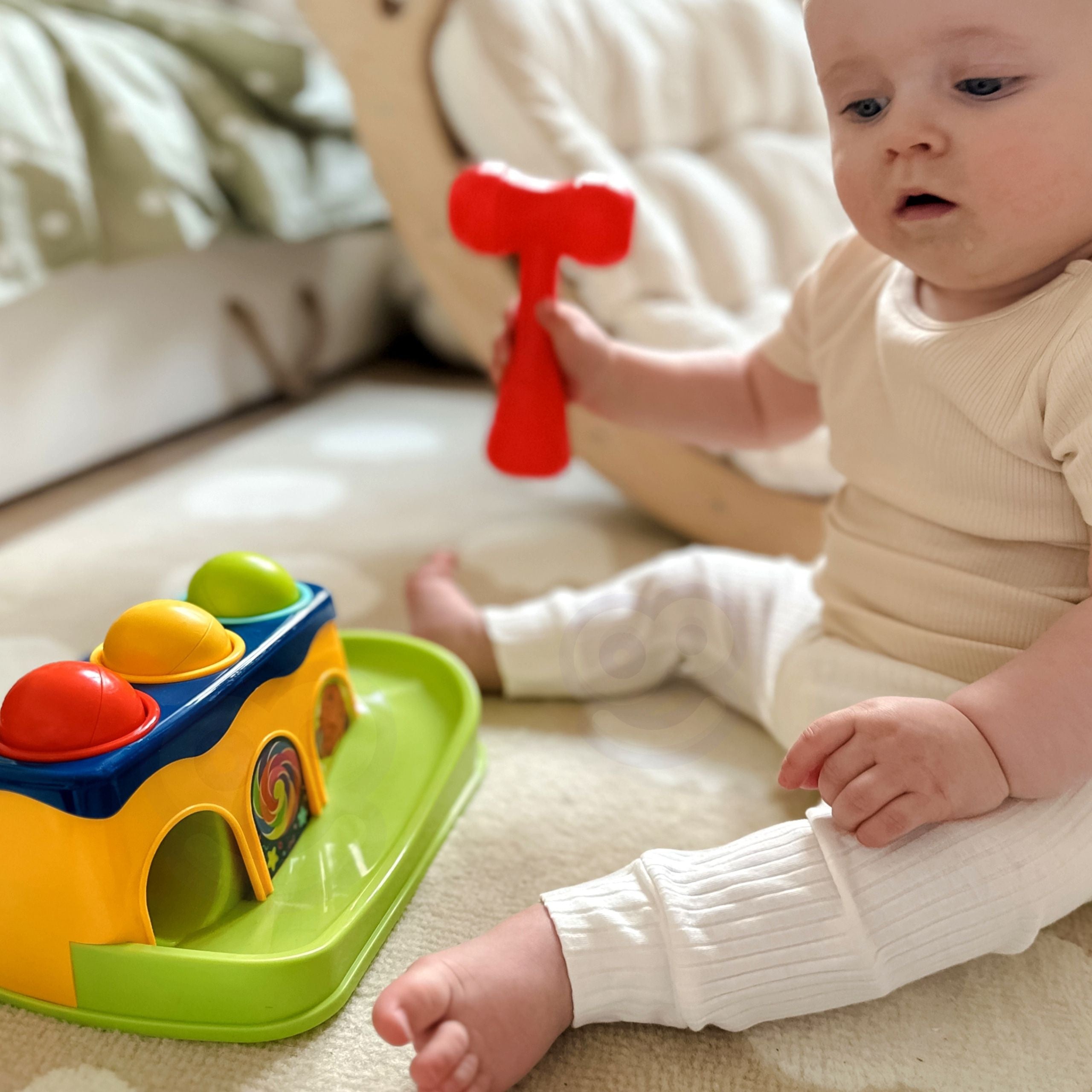 Woopie Baby Colorful Montessori Hammer Punch