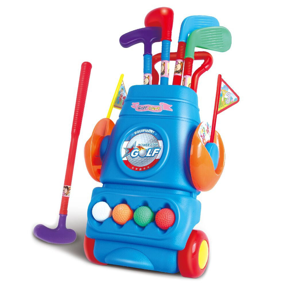 Golfová súprava Woopie + stojan na príslušenstvo na kolieskach