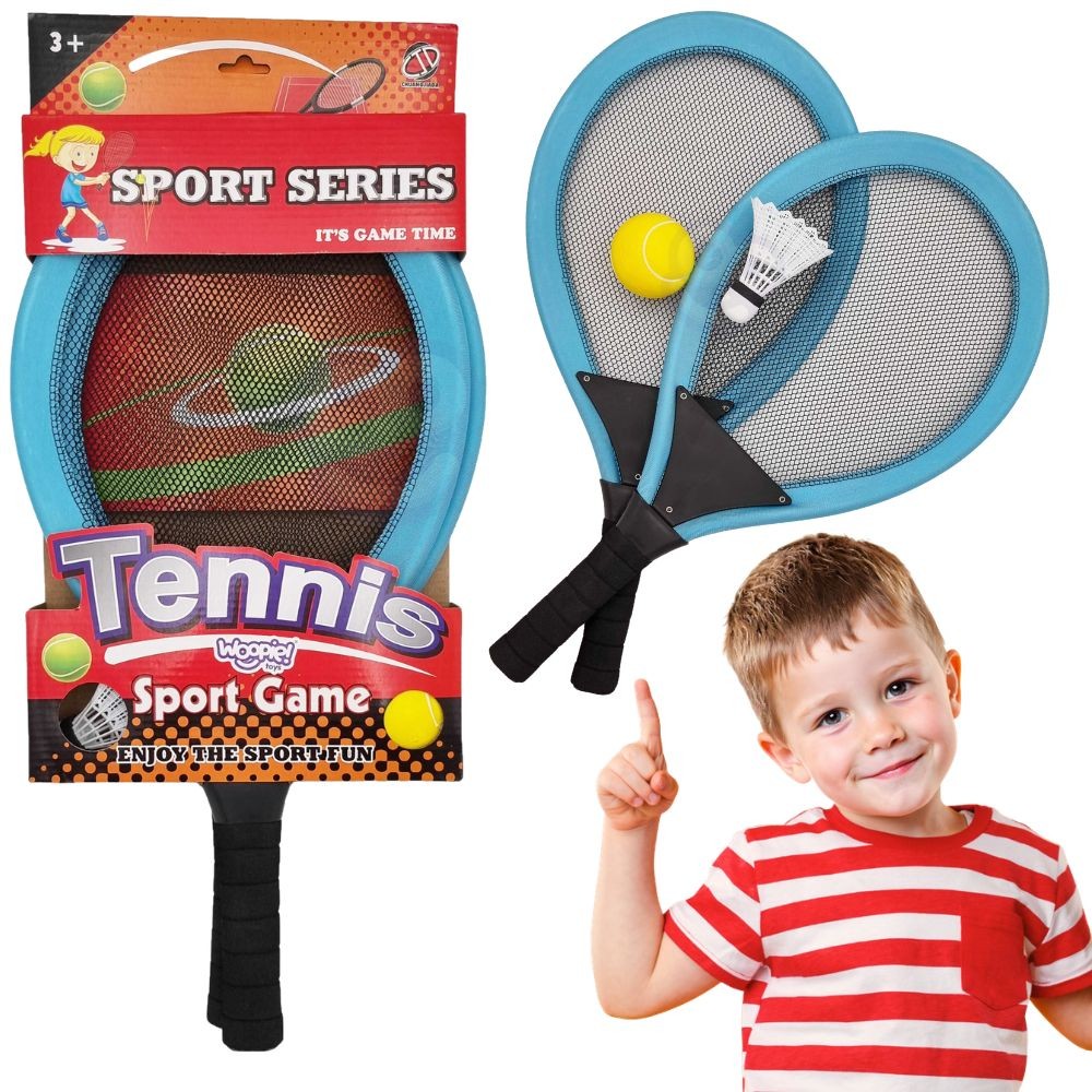 Woopie Large Tennis Badminton Rackets For Kids Set + Shuttlecock