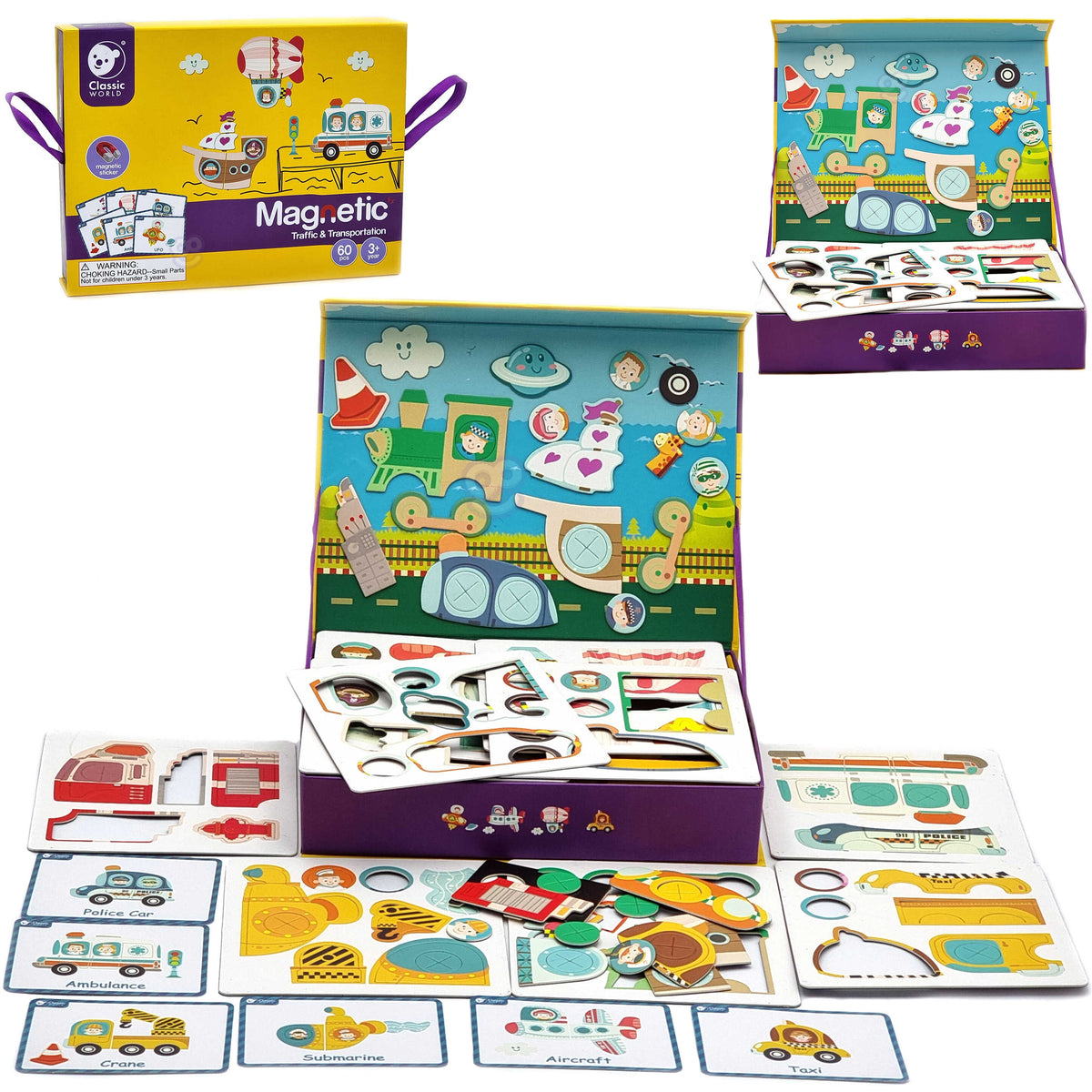 Classic World Puzzle Learning Road Transport Traffic 72 Pcs.