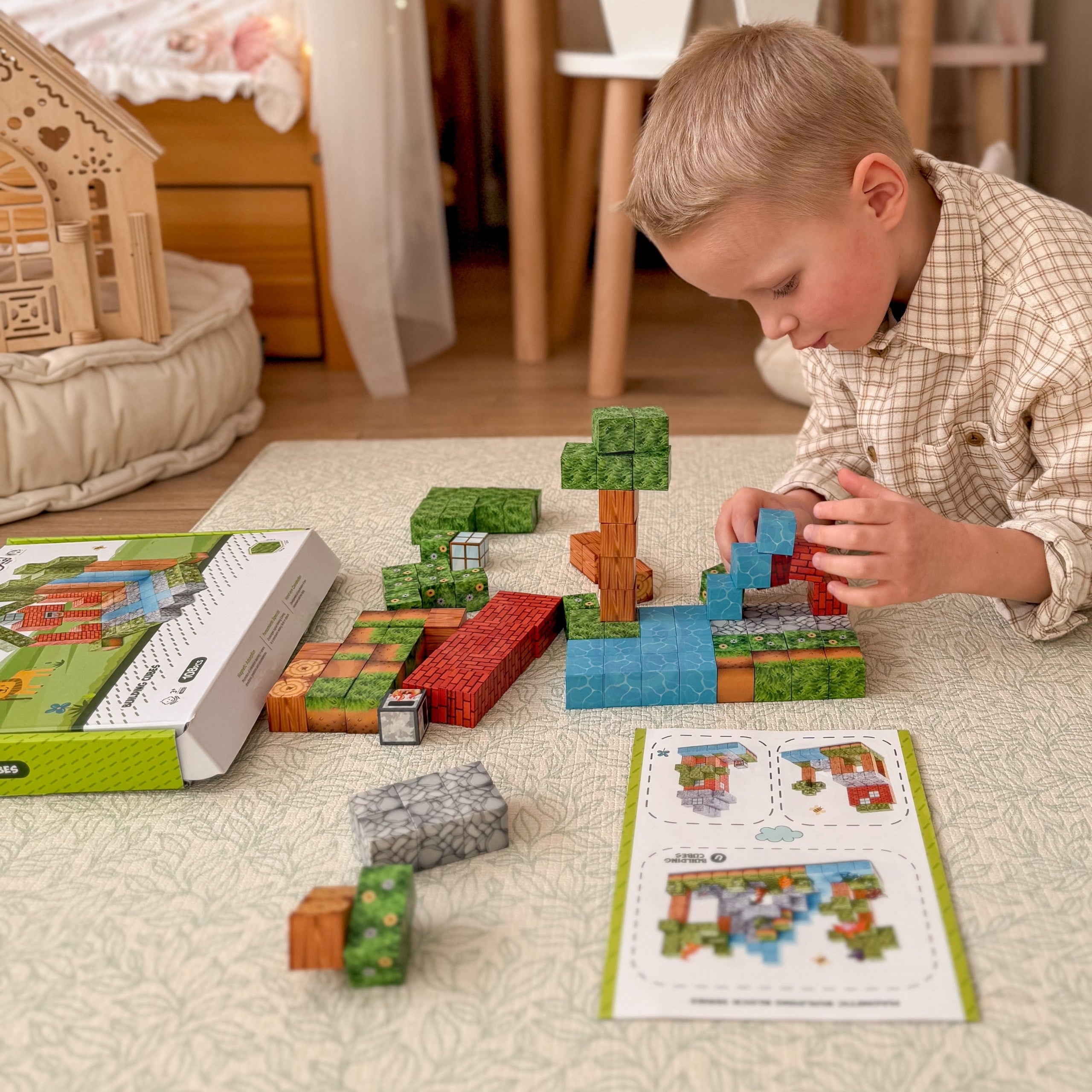 Woopie Магнитни строителни блокове World Of Blocks 108 бр.