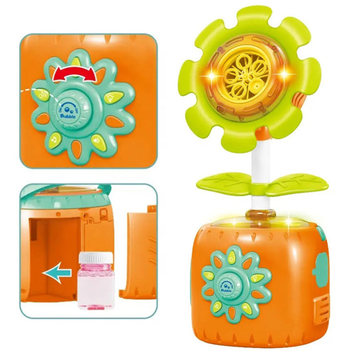 Woopie interaktive Sonnenblumen-Blasenmaschine