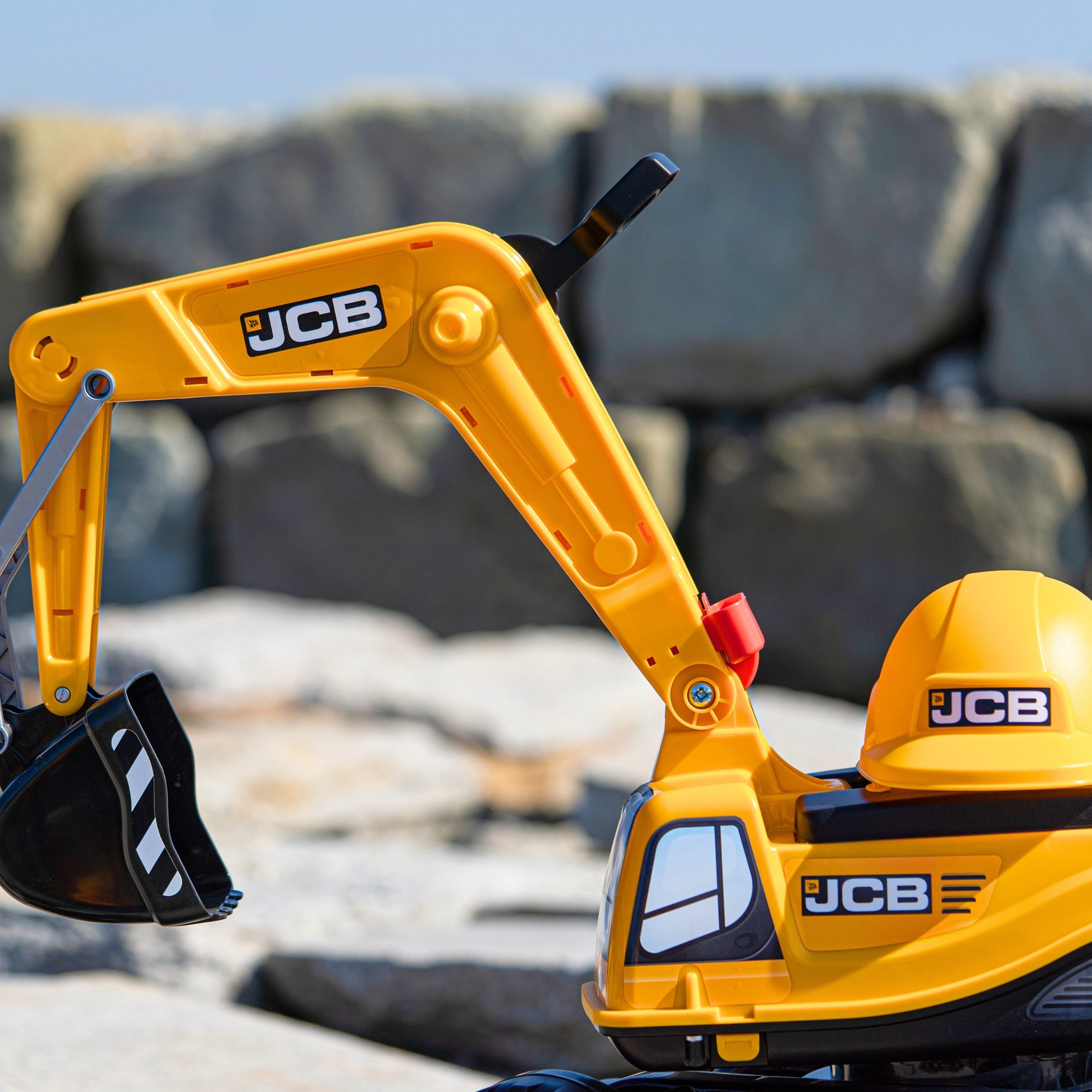 Pelle Falk Jcb Digger Rotative Godet Mobile Jaune À Partir De 3 Ans.