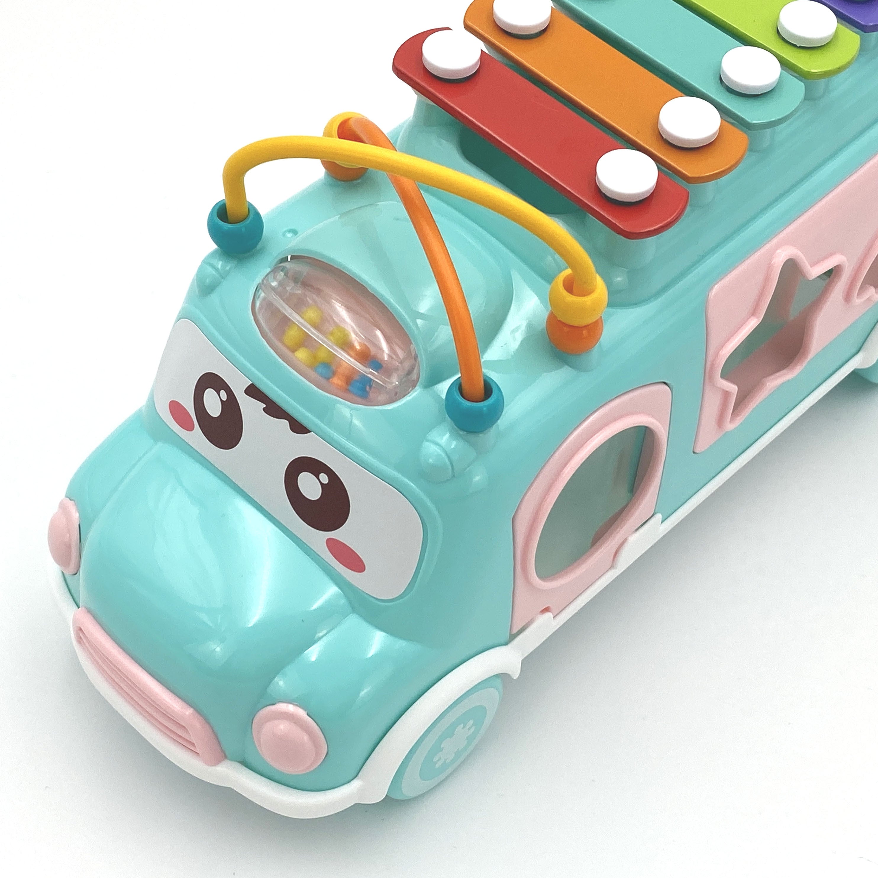 Woopie Baby Musical Car Sorter med bækkener Grøn
