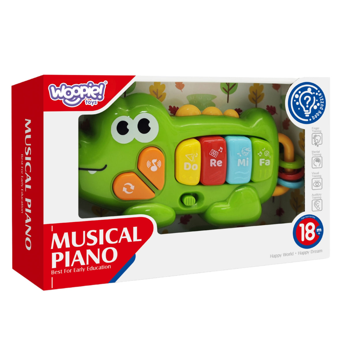 Woopie Baby Idirghníomhach Pianó Crogall Orgán Fuaime Fuaimeanna Ceoil Solas 18m+