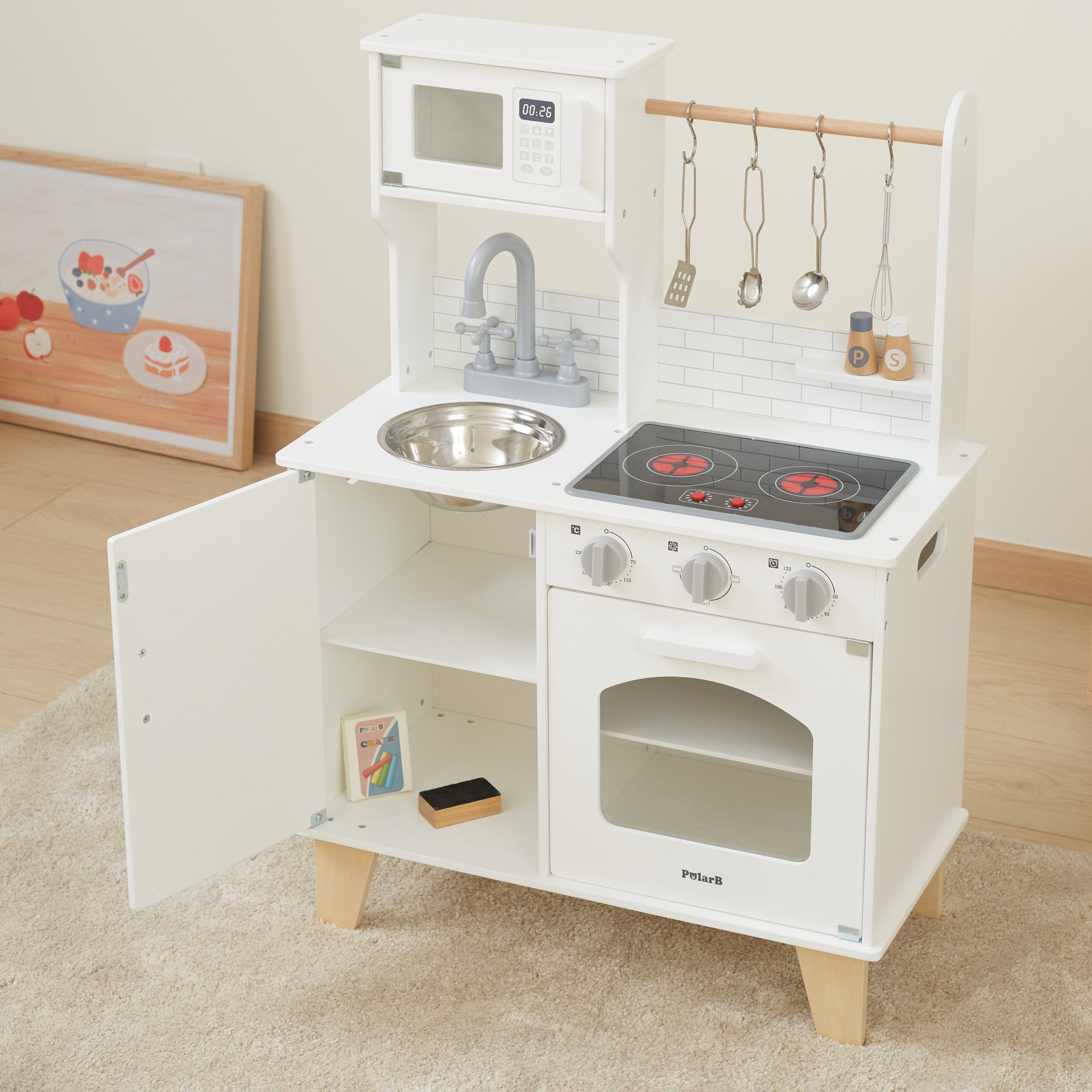 Viga Polarb Wooden Kitchen Light Sound + Accessories