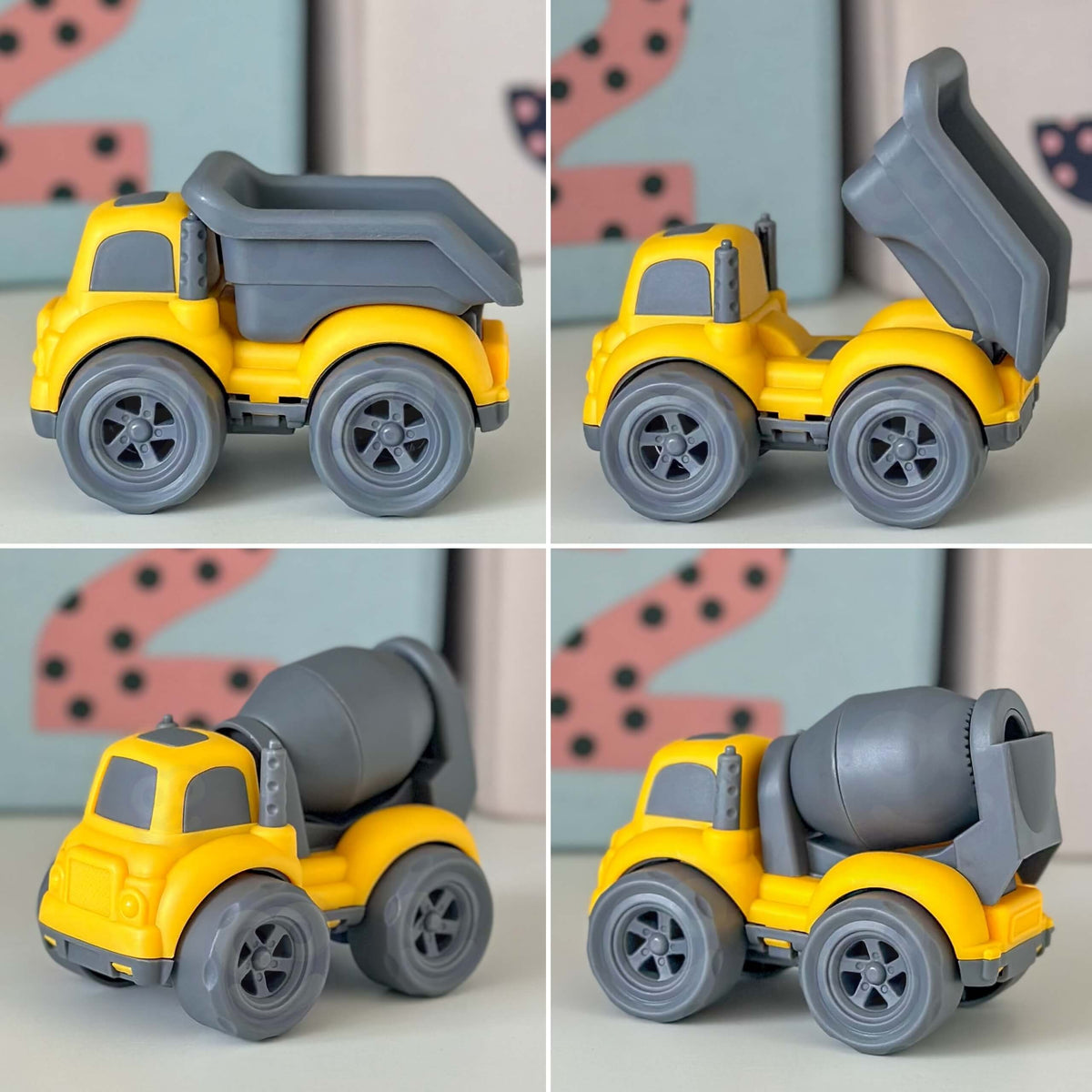 Woopie Tow Truck 4-i-1 set byggnadsfordon