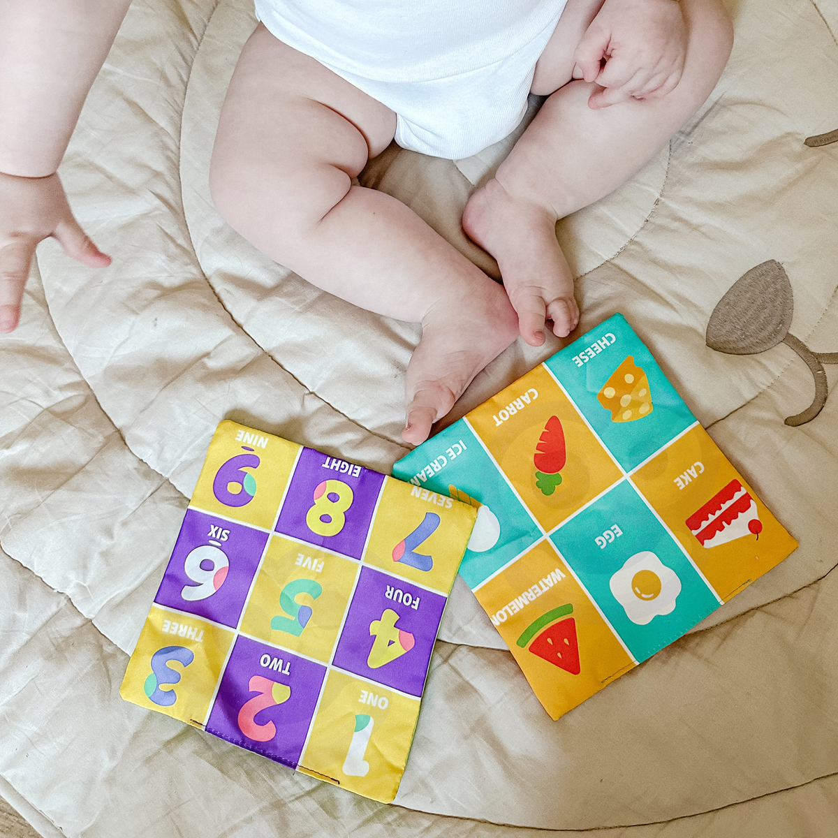 Woopie Baby Educational Sensory Toy Lady Tag Wipes Box