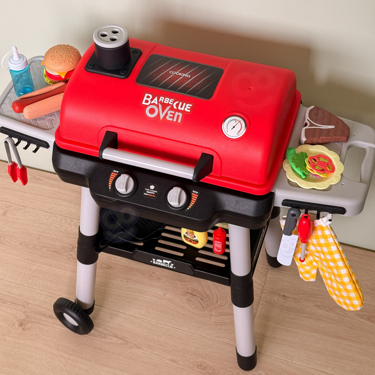 Woopie Grill Barbecue Garden Kitchen Kitchen Interactive Led Set Xl 31 Pcs.