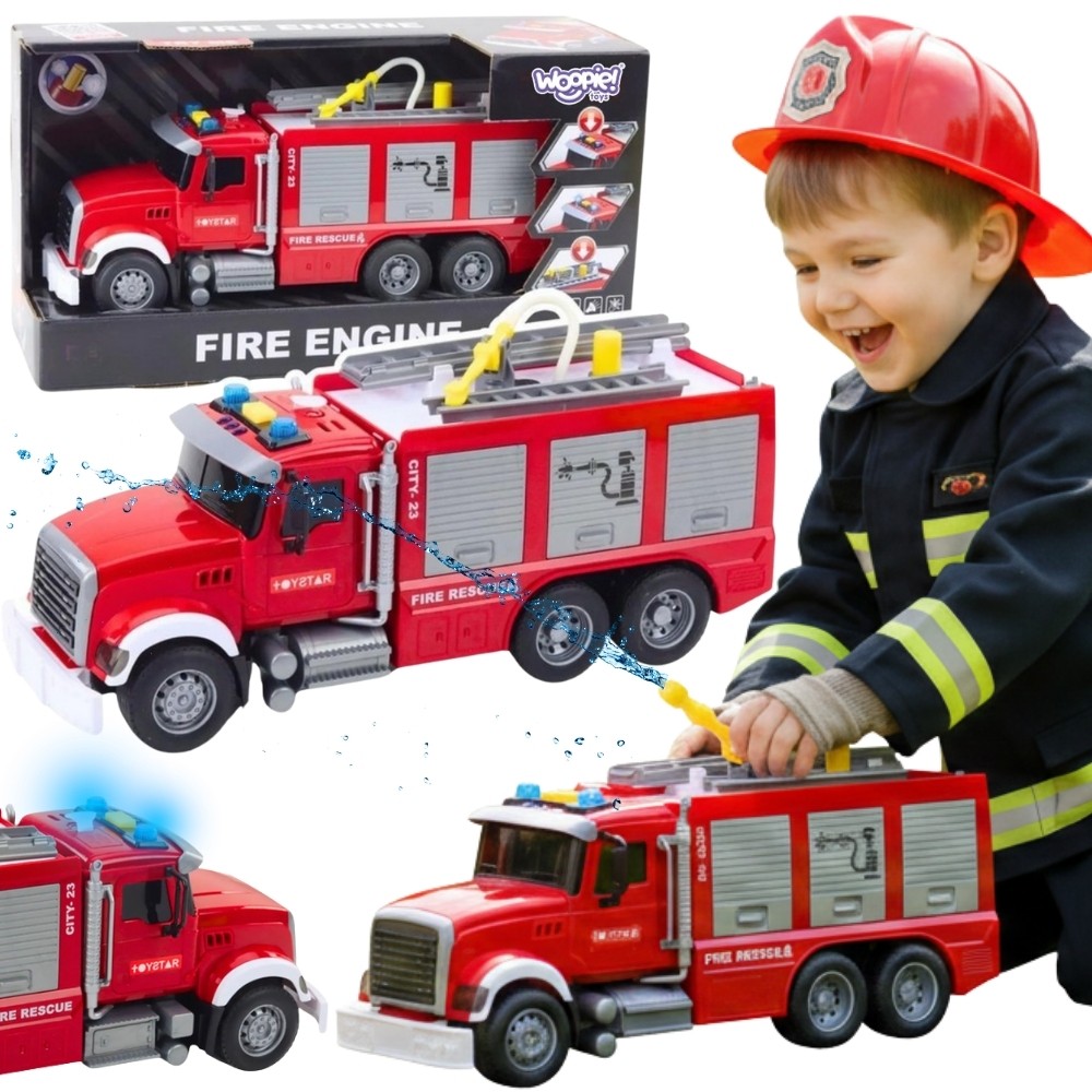 Woopie Fire Truck Water Sound Light 1:14