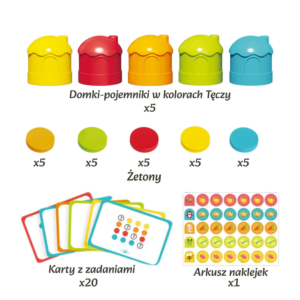 Classification du trieur de couleurs du jeu de logique éducative Woopie