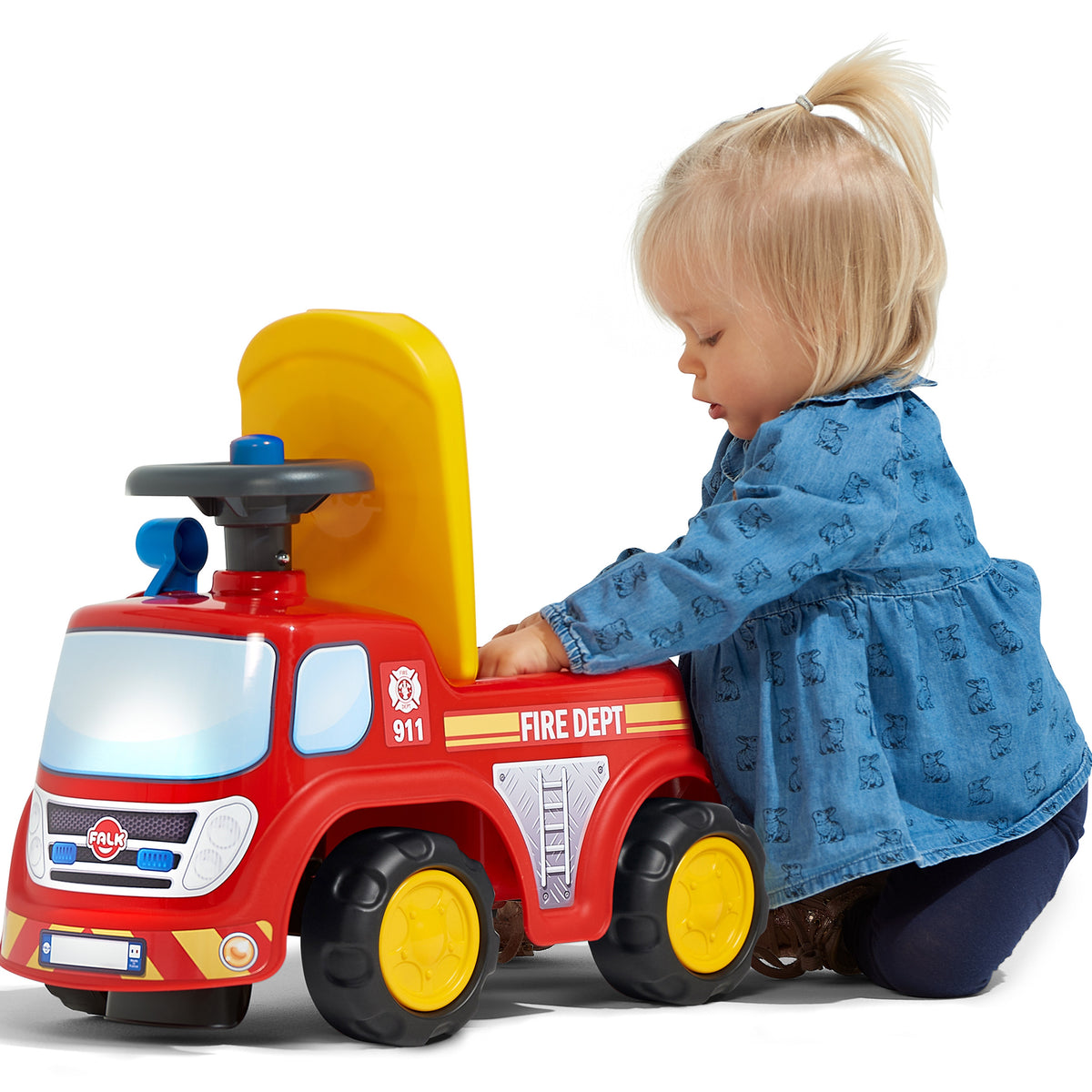 Požární auto Falk s klaksonem od 1 roku