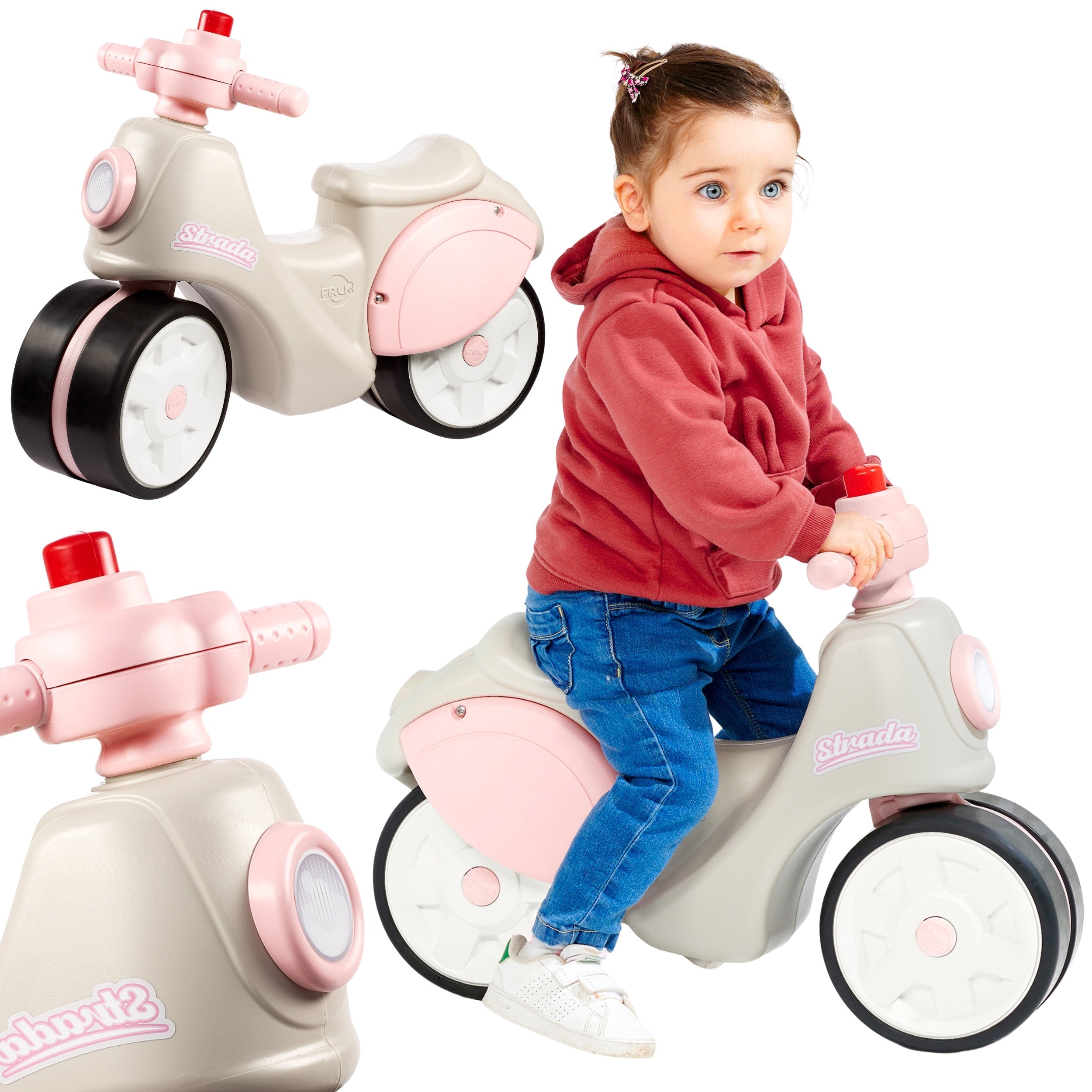 Falk Scooter Strada Retro Ride-on For Girls Silent Tires From 1 Year