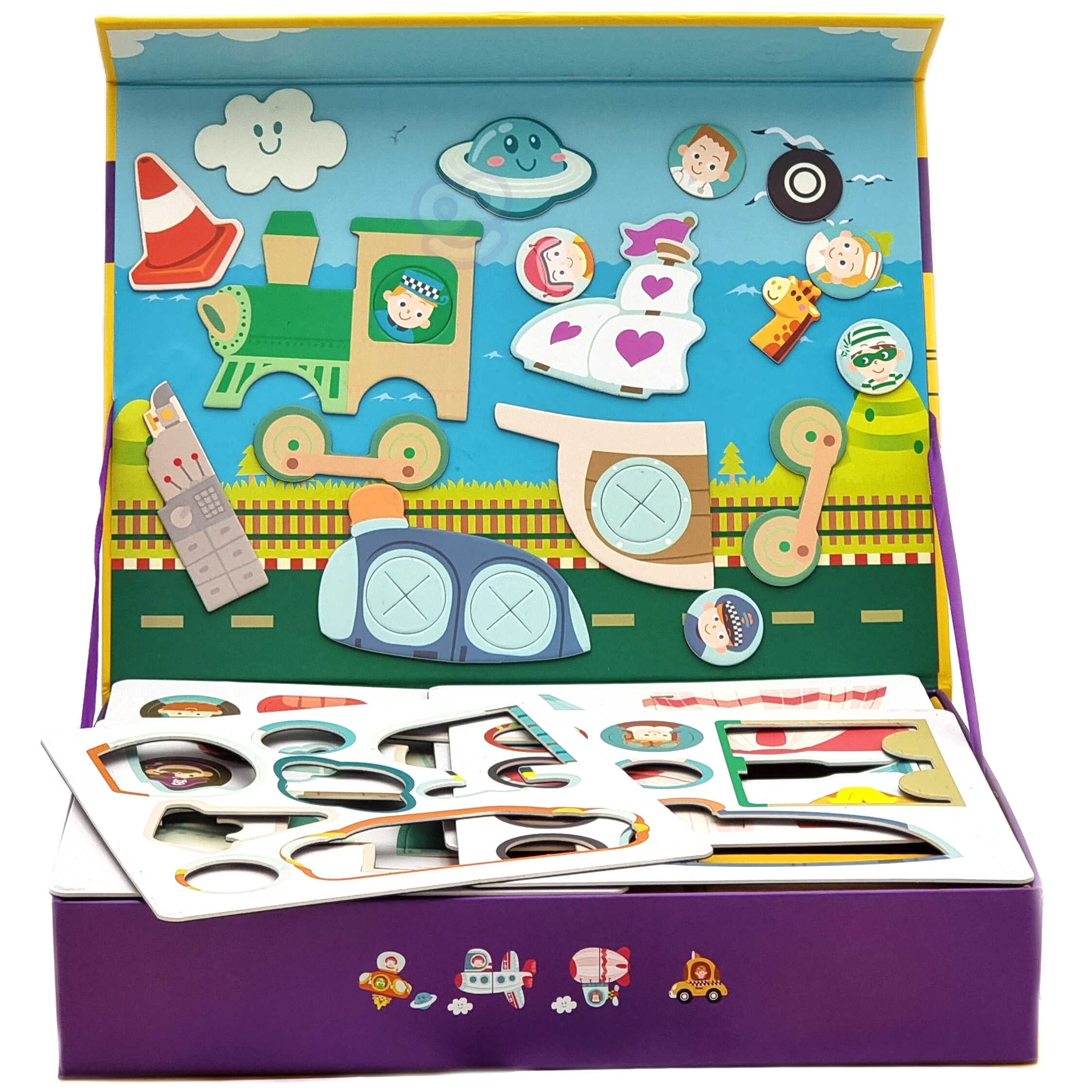 Classic World Puzzle Learning Road Transport Traffic 72 Pcs.