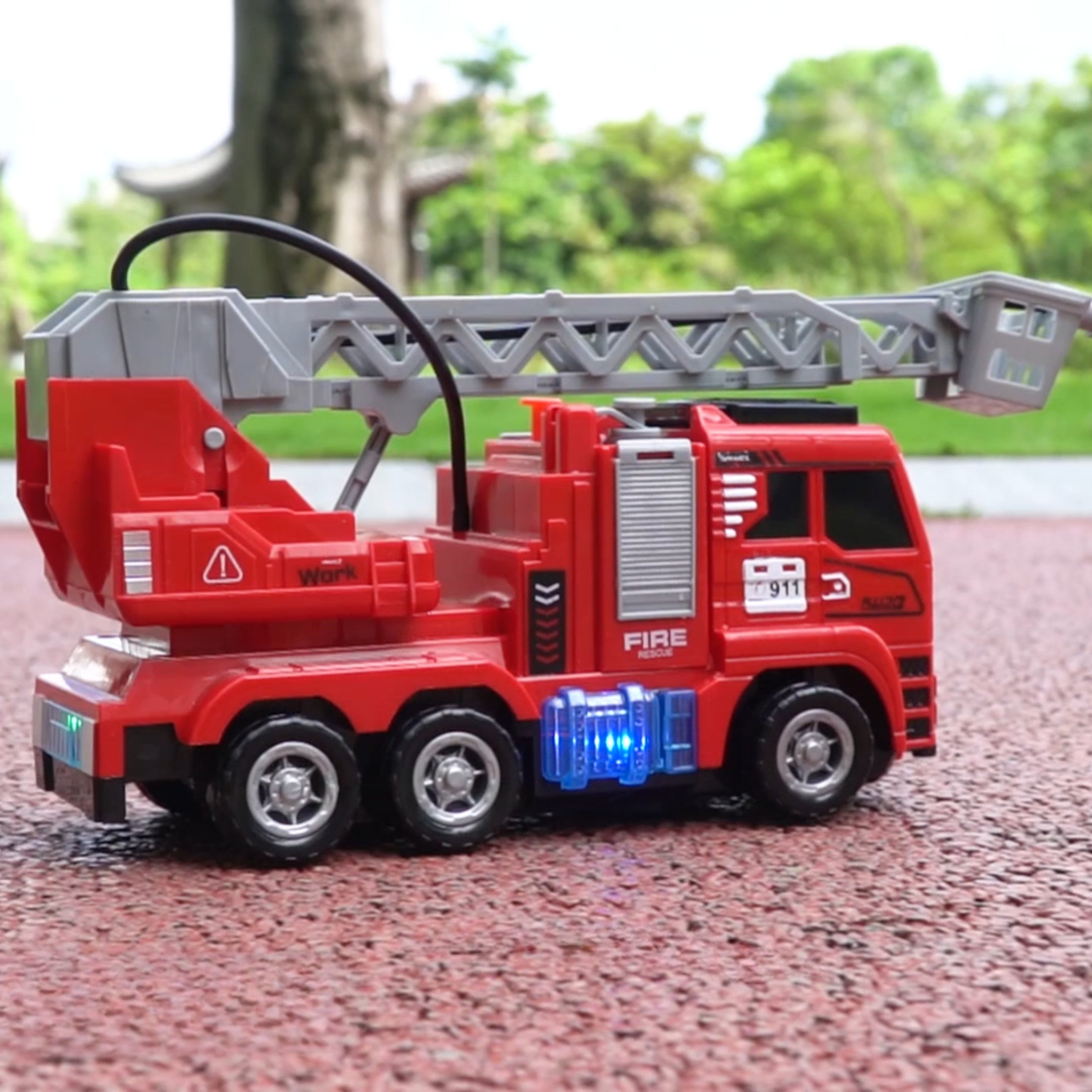 Woopie Interactive Fire Truck With Moving Ladder