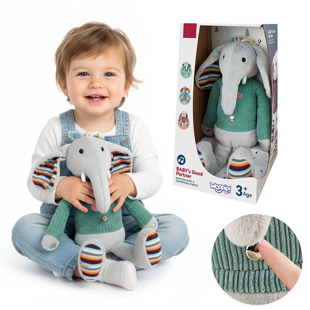 Woopie Interactive Elephant Cuddly Toy With Sound And Light