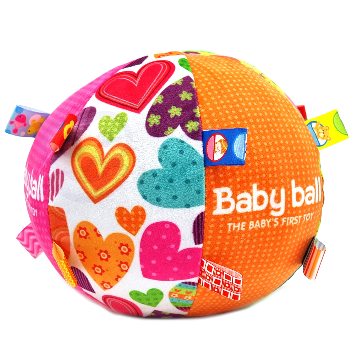 Woopie Baby Soft Sensory Ball Lady-etikett med insömnad för småbarn + ljud