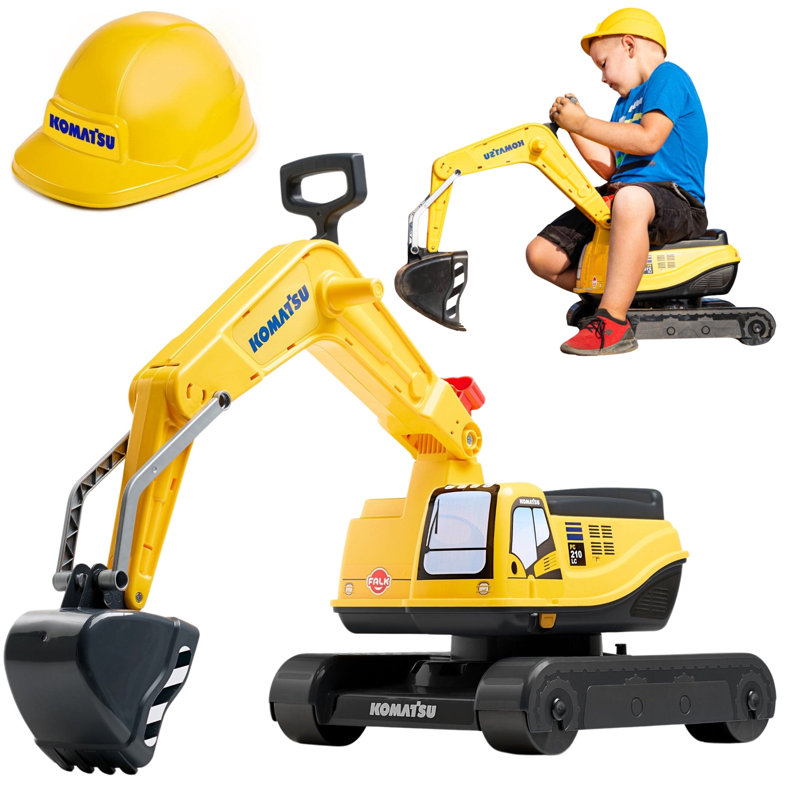 Falk Komatsu Excavator Въртяща се лопата + каска