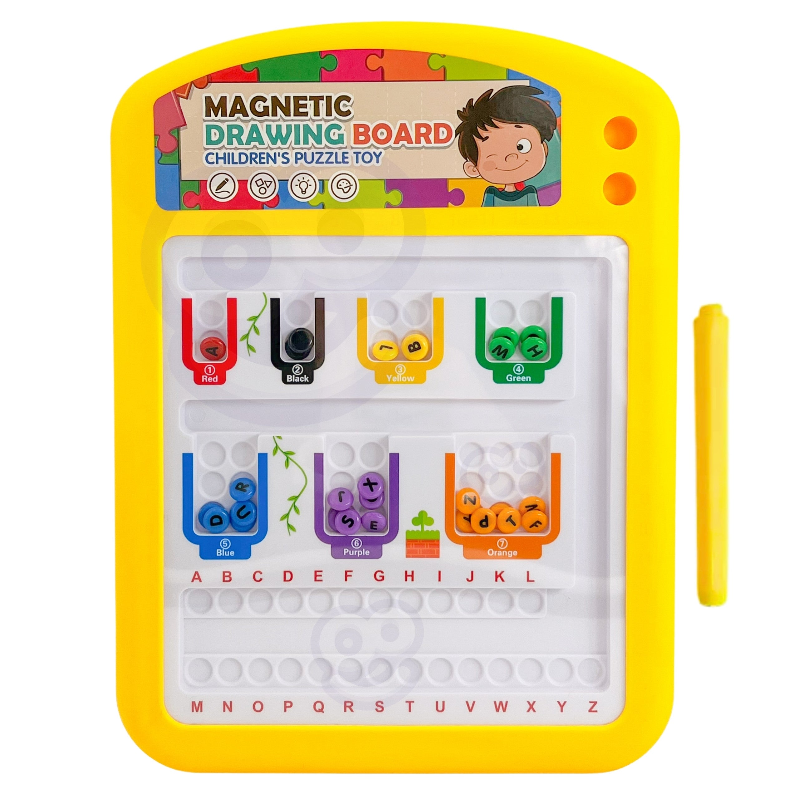 Magnetická tabuľa Vzdelávacia triedička puzzle Učenie abecedy 3+ Woopie