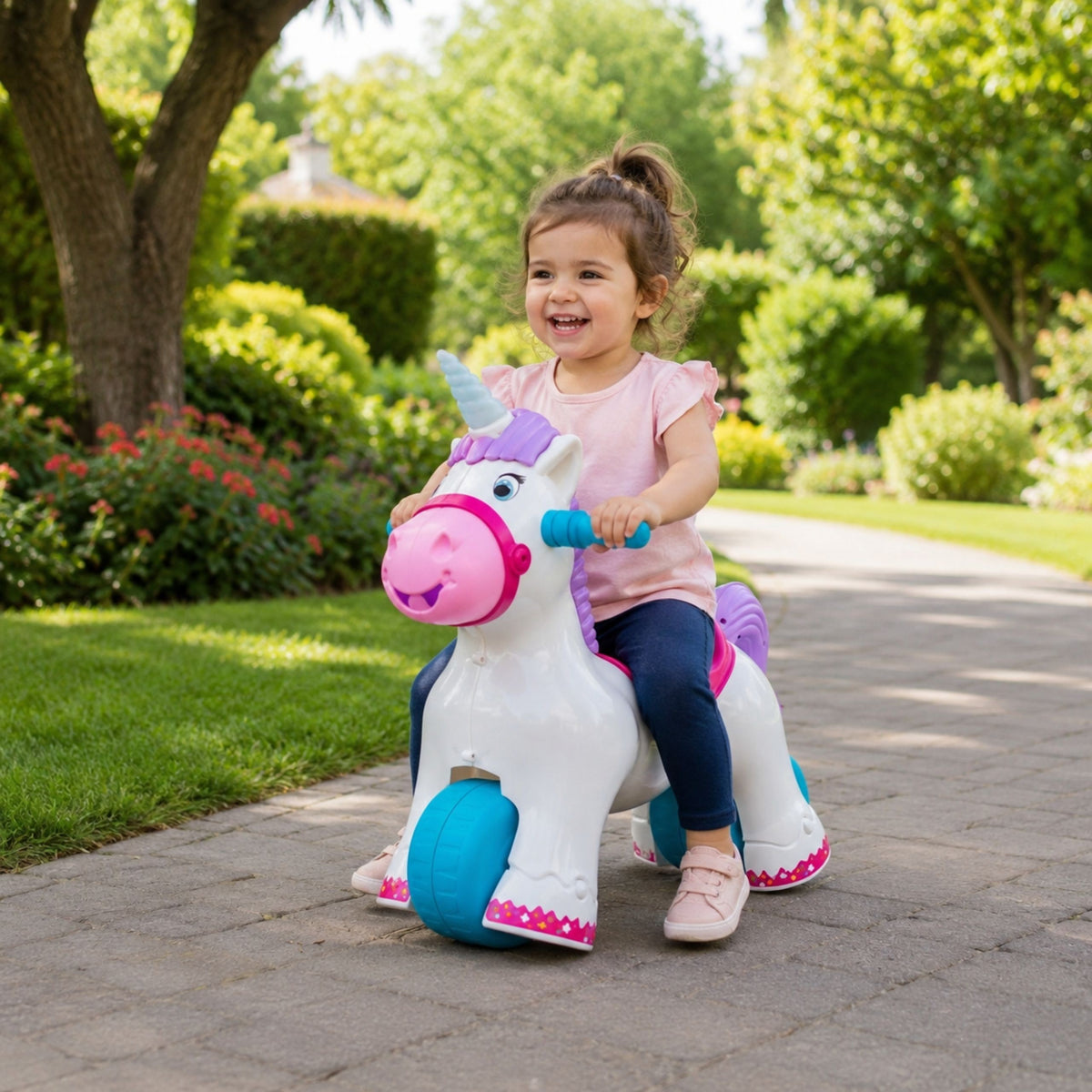 Feber Interactive Rocking Unicorn 2 en 1 - Correpasillos para correr