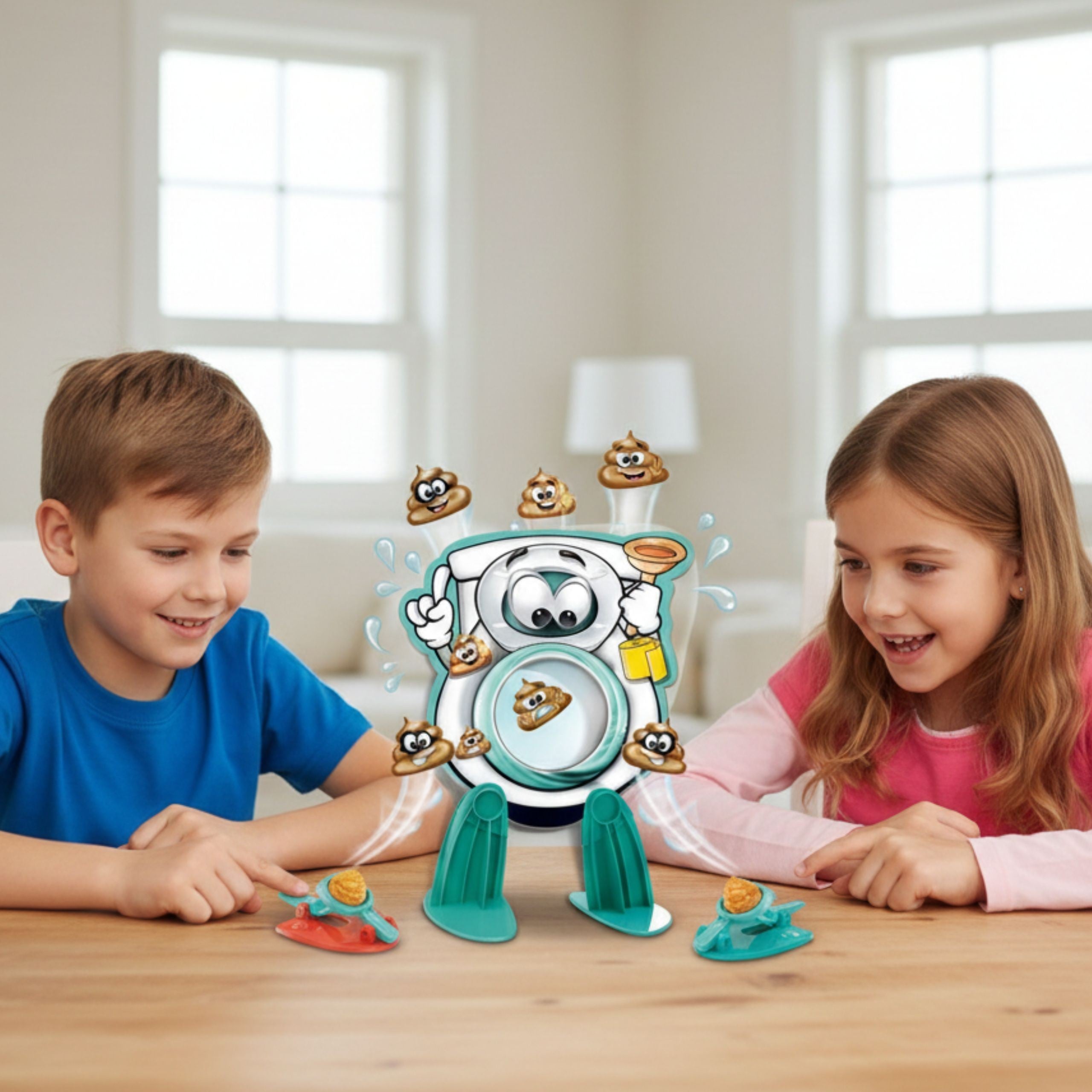 Woopie Family Skill Game: Изстреляйте кака в тоалетната