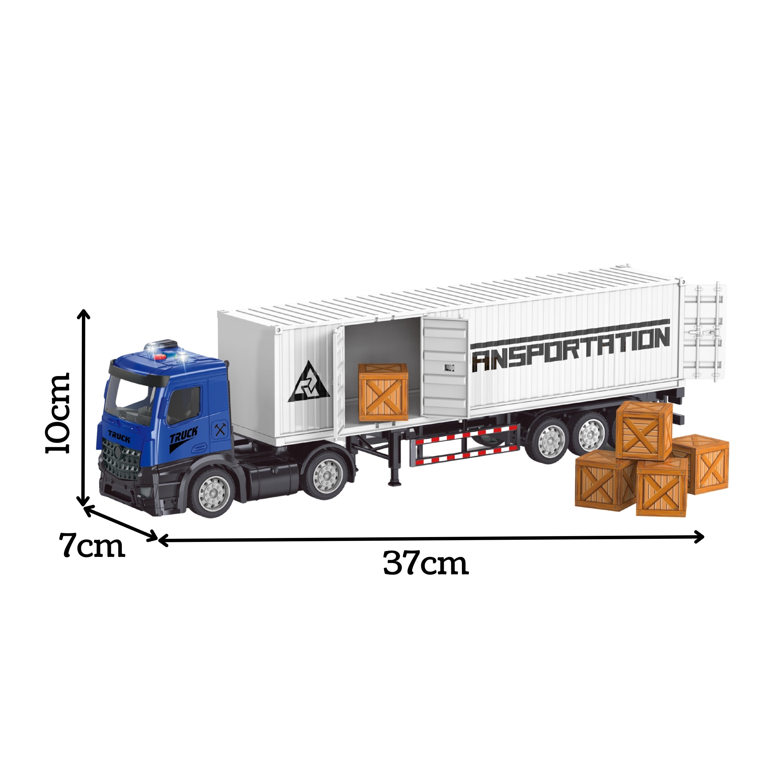 Woopie Container Truck med lys og lydeffekter!