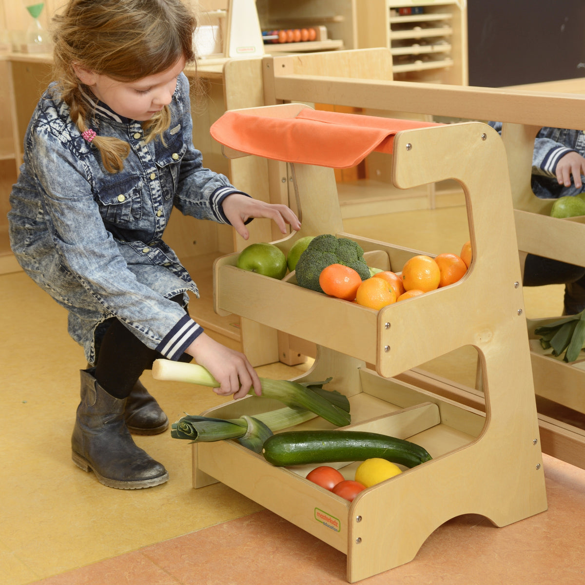 Masterkidz Wooden Trade Fair Stand Play Shop