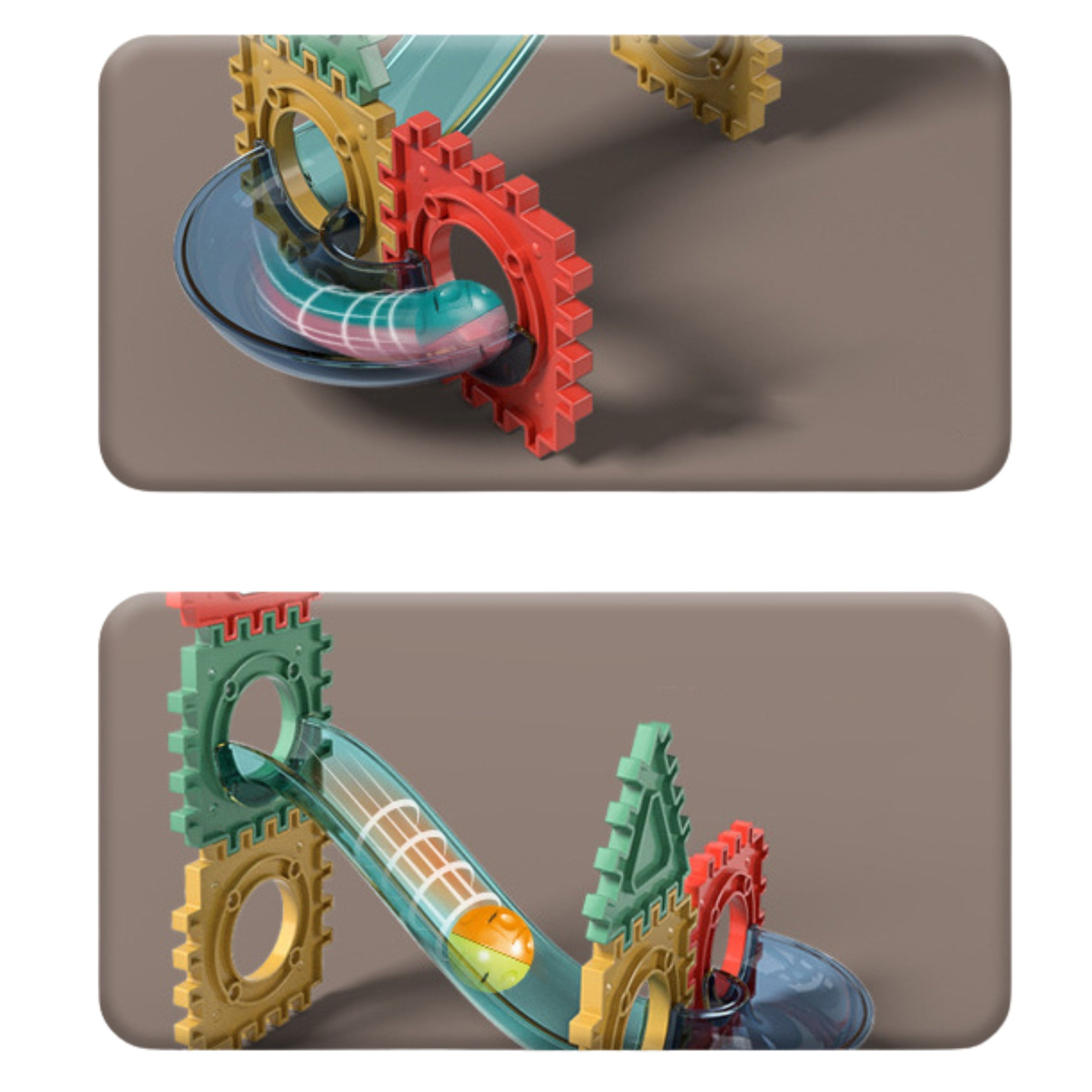 Woopie Blocuri de construcție 3d Set Educativ șină cu bile 228buc.