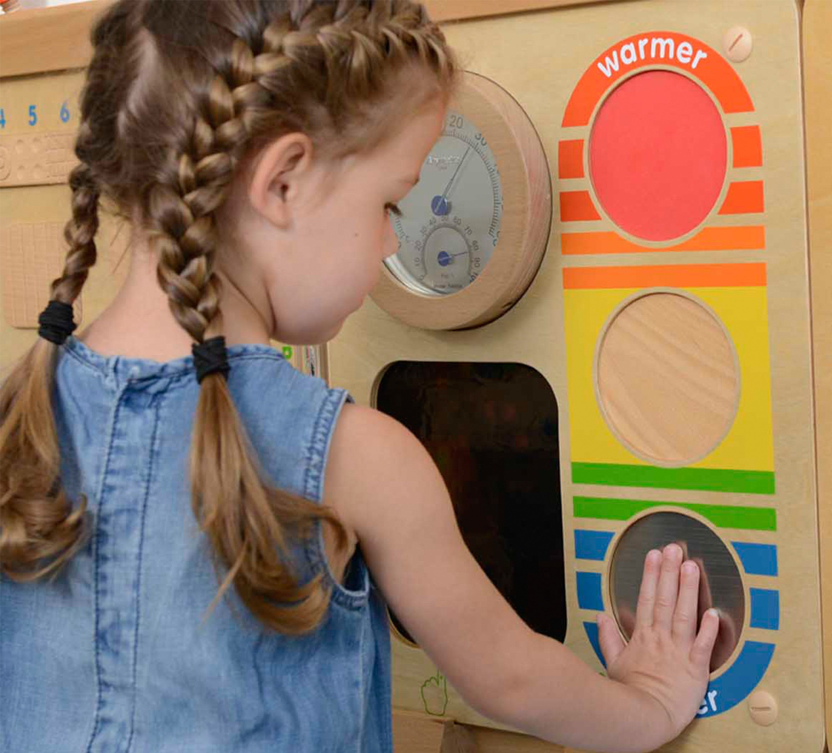 Placa de parede flexível para aprendizagem de temperatura Masterkidz