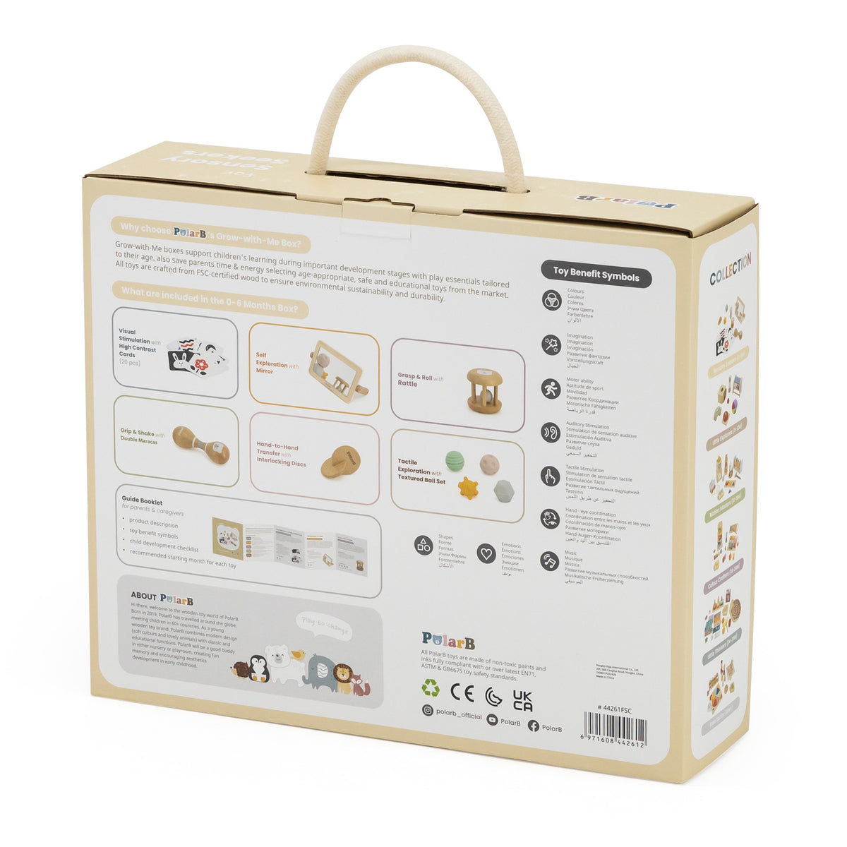 Viga Lernspielzeugbox-Set von der Geburt bis zum 6. Monat