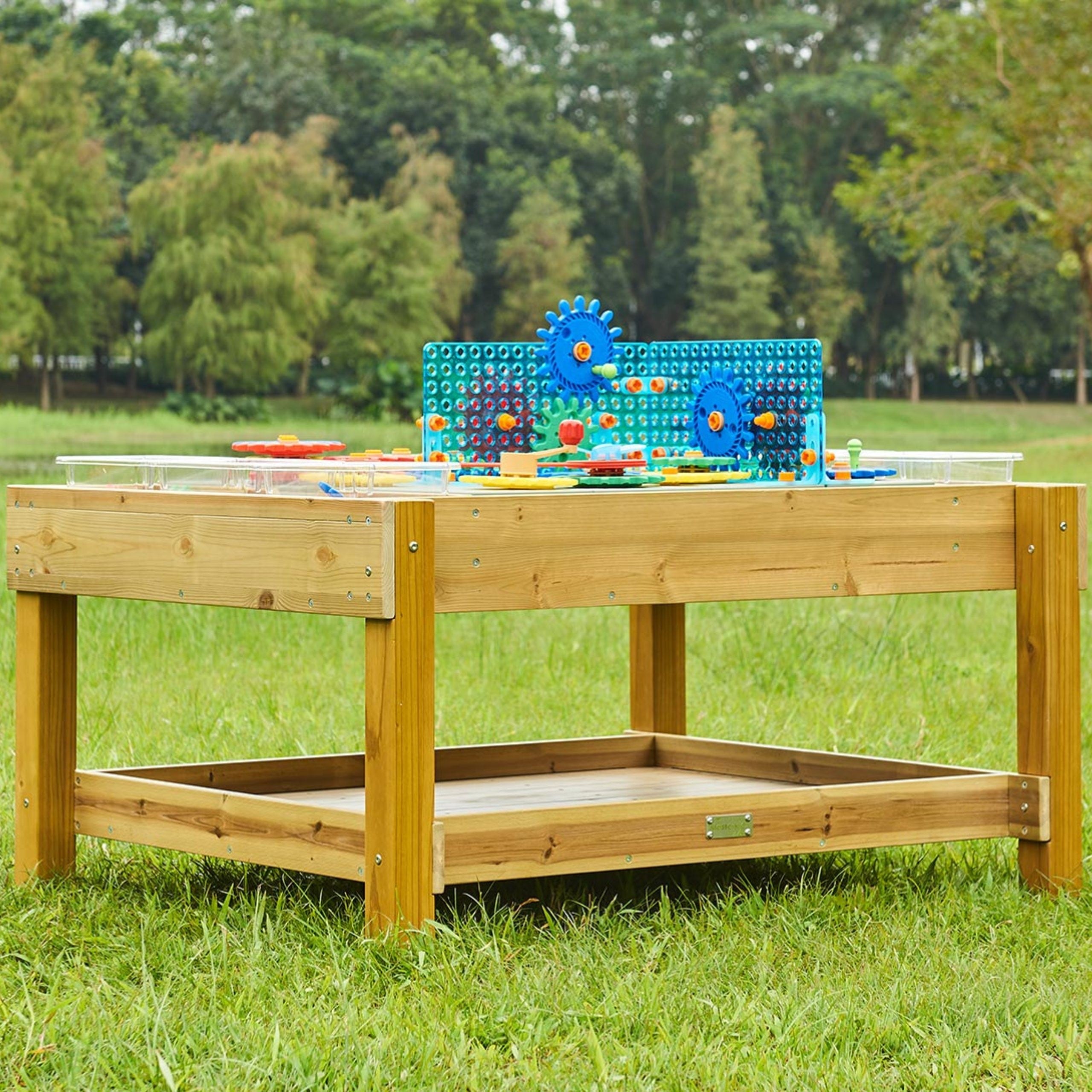 Дървена образователна маса Masterkidz 1200 l Stem Outdoor + аксесоари