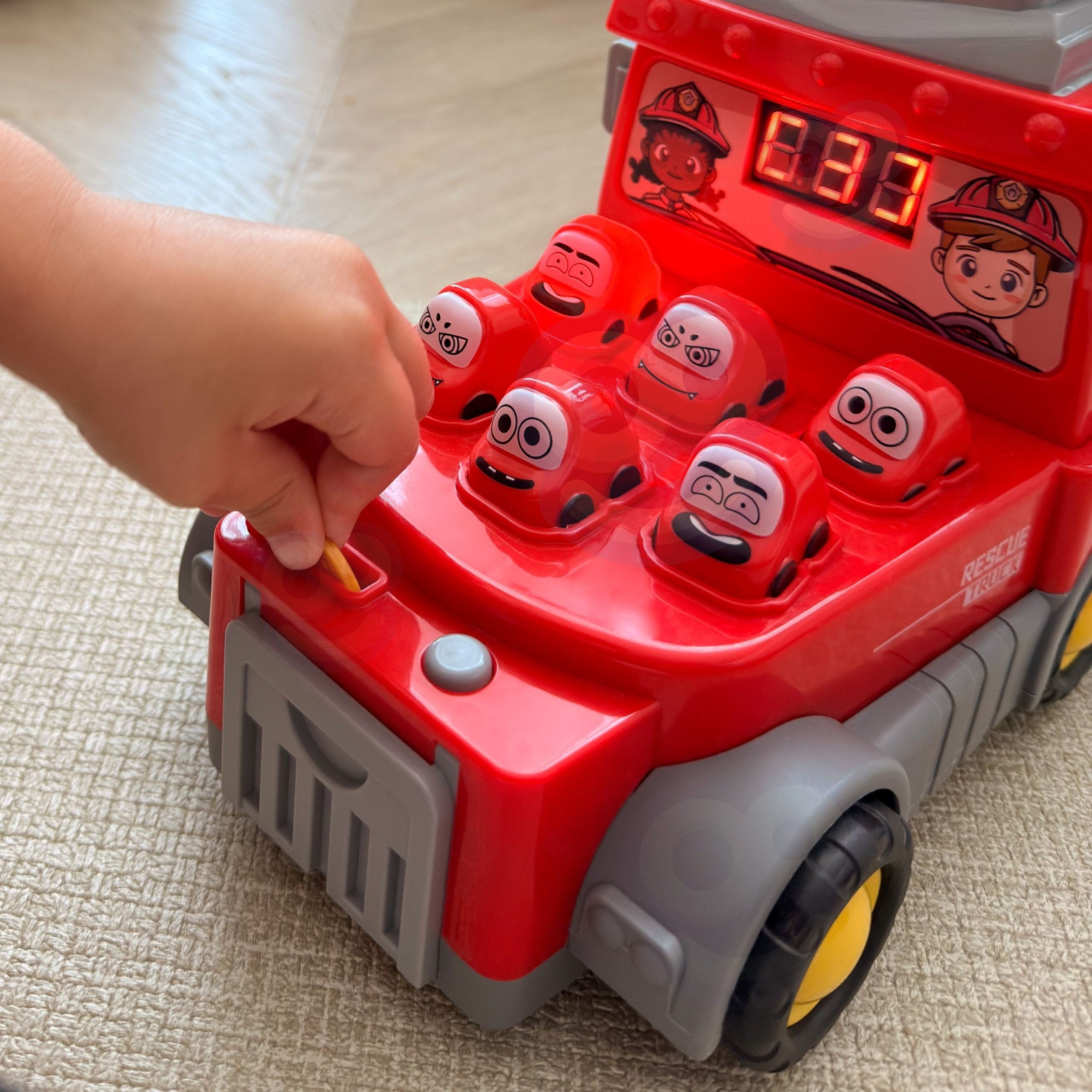 Woopie Hammer Strike Skill Game Fire Department avec accessoires