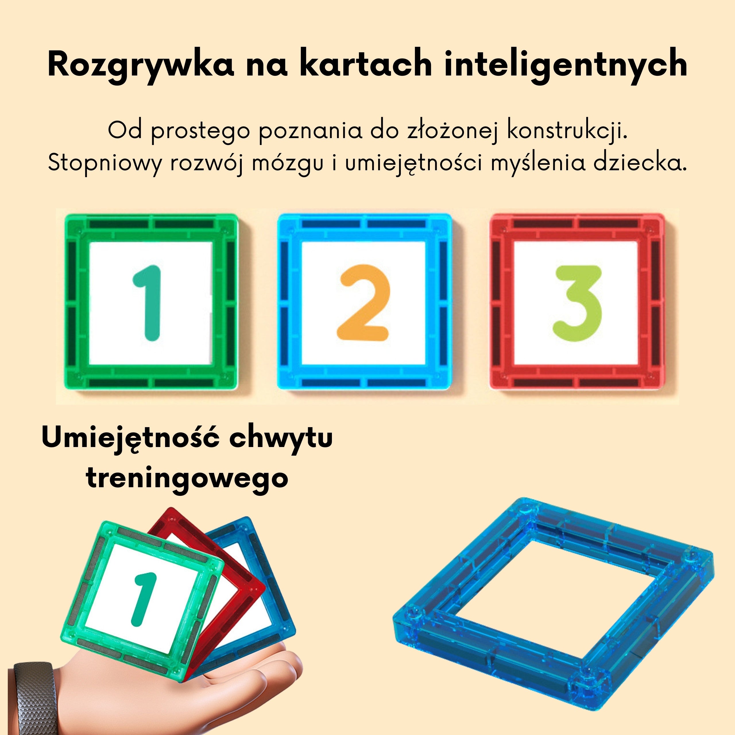 Woopie 3D magnetické bloky učenie čísel 70 kusov