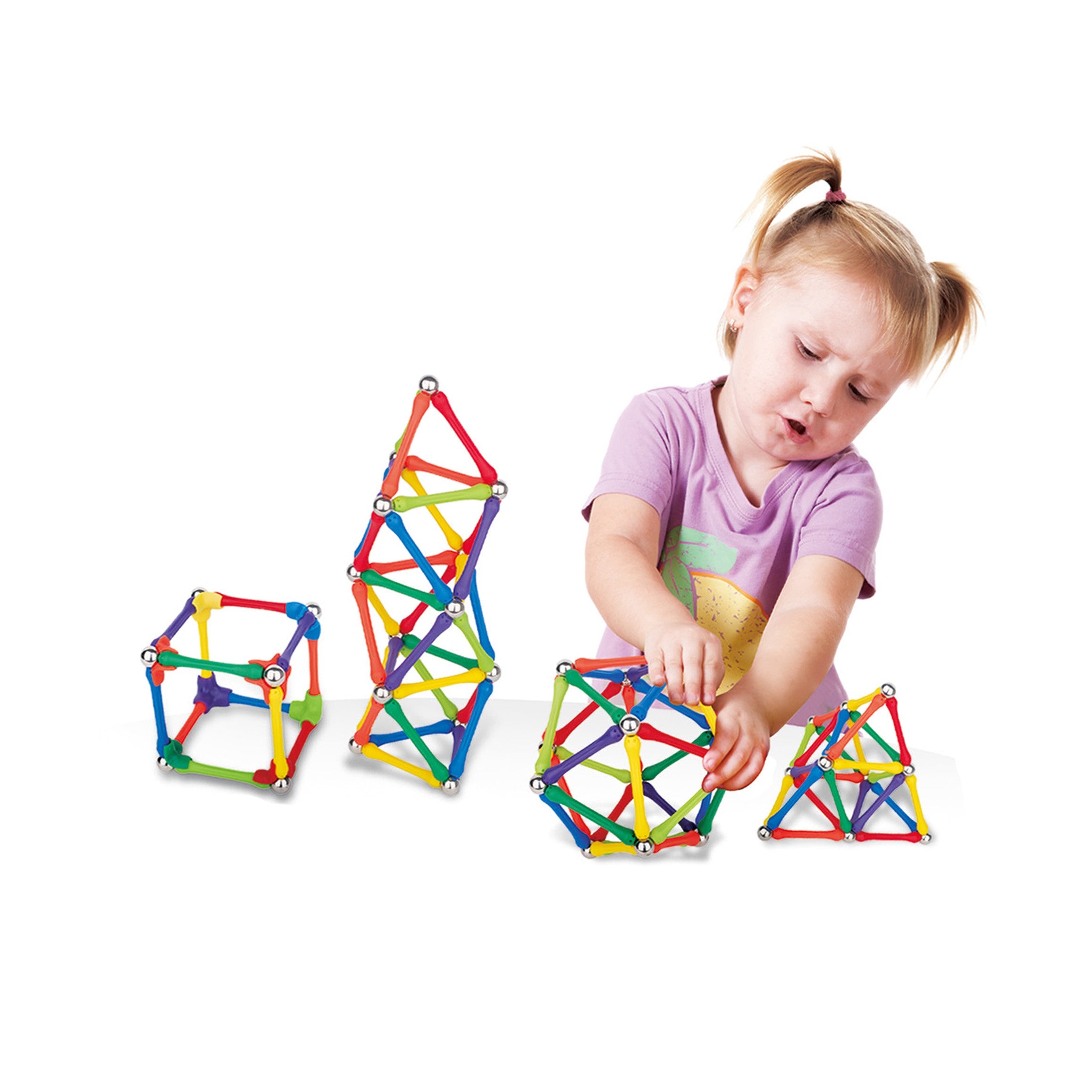 Woopie magnetische constructieblokken creatieve puzzel 70 stuks.