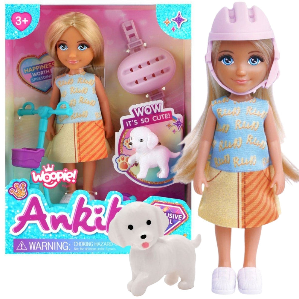 Woopie Royal Doll With Dog And Scooter
