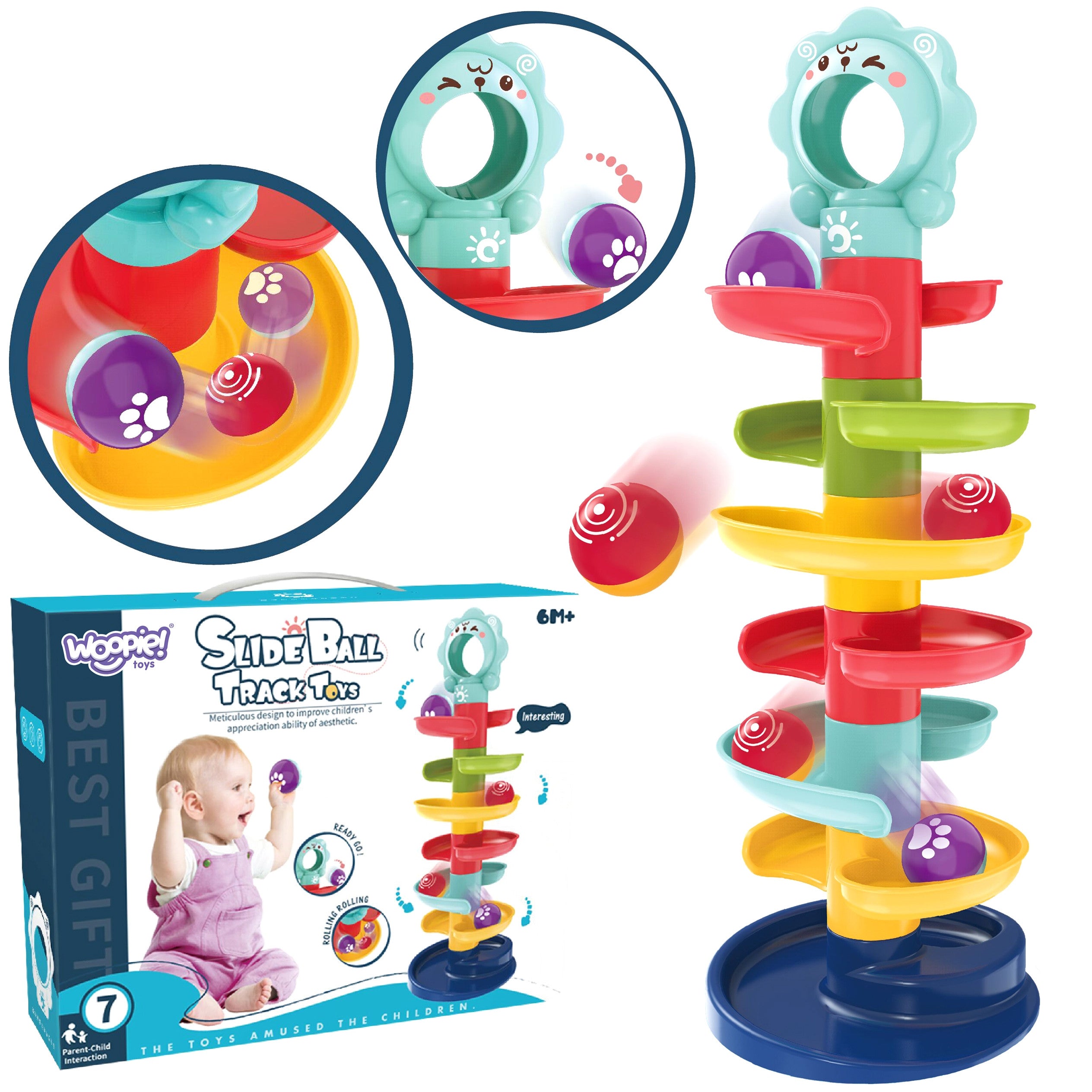 Woopie Baby Ball Track Spiral Комплект + 2 топки