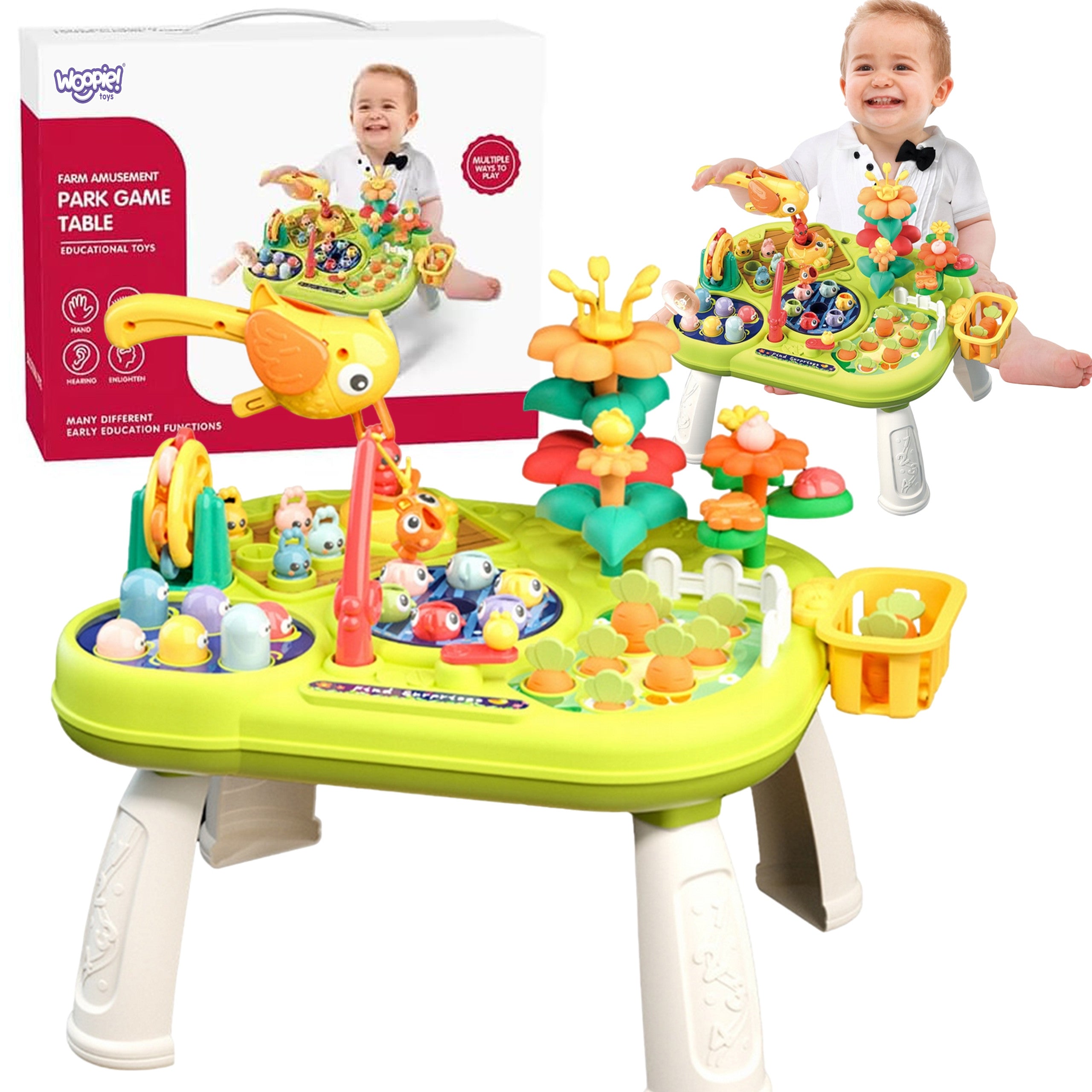 Woopie Baby Interactive 8-in-1 Montessori Educational Multi-table